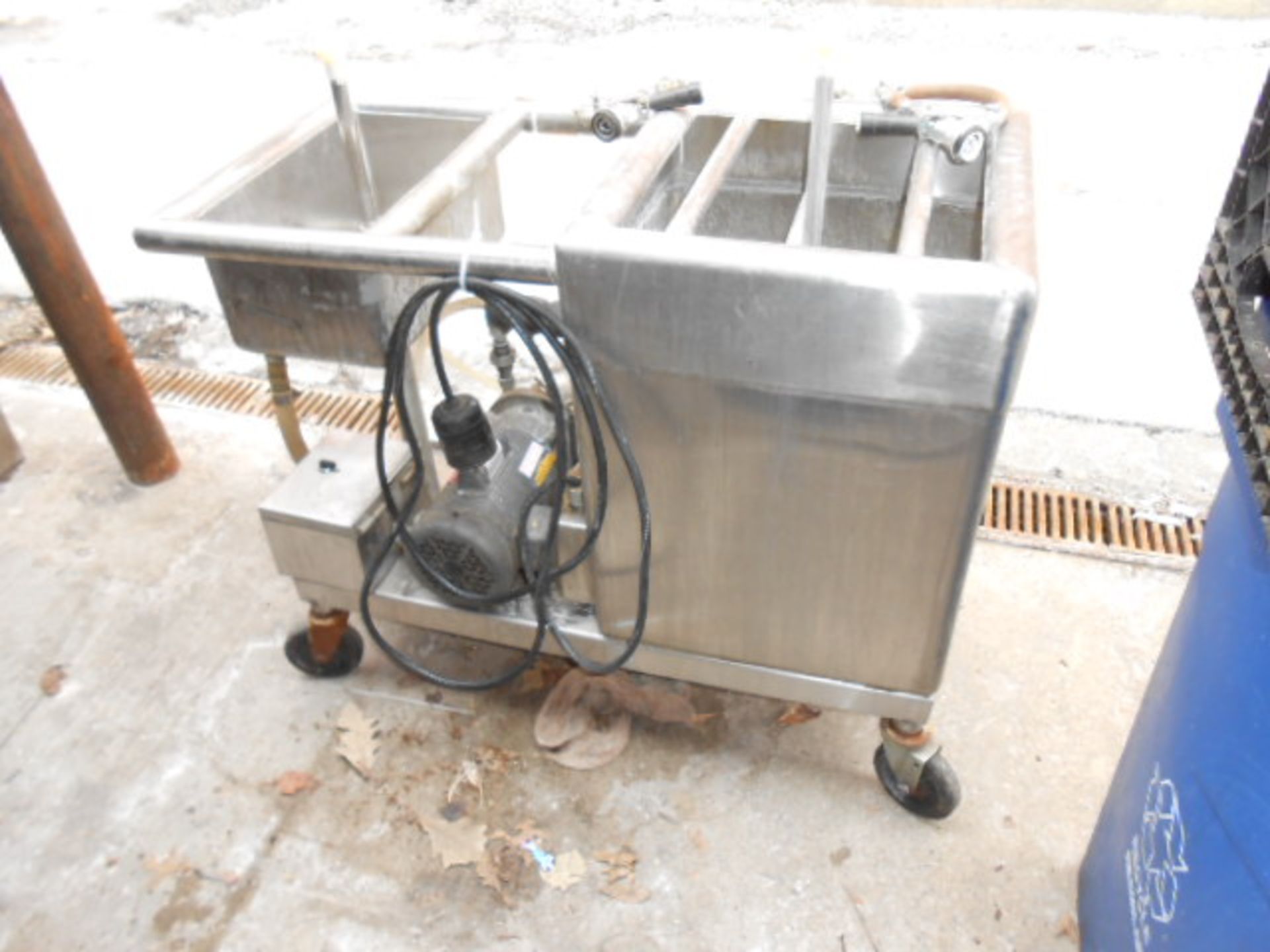 Stainless steel CIP cart with 3/4 hp pump assembly and electric calrod heater ***NOTE FROM