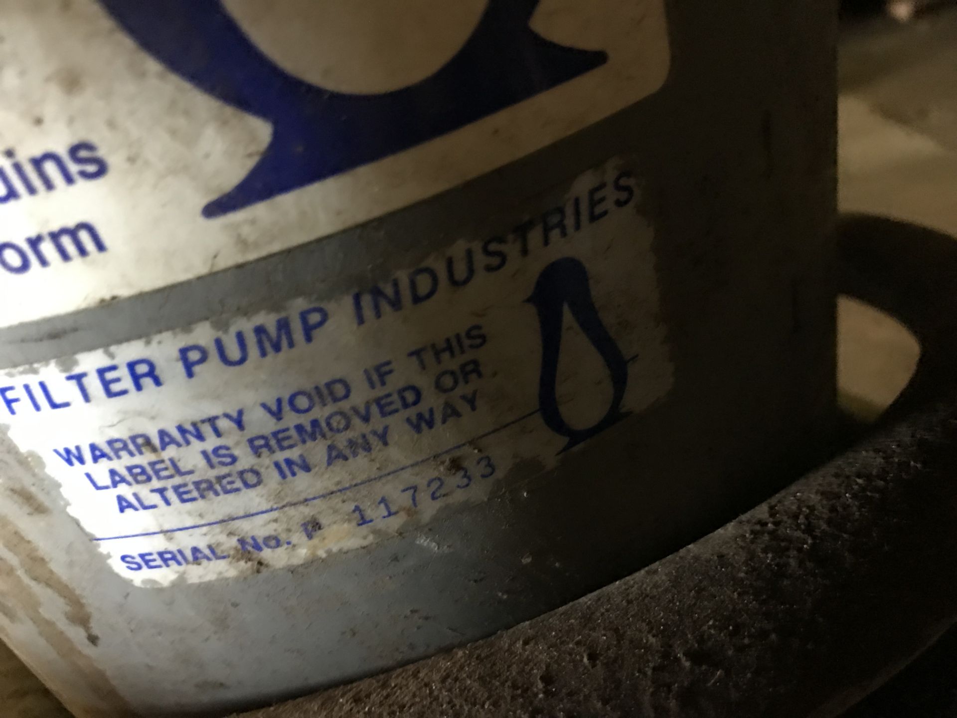 Filter Pump Industries, Model# 8C-10A, Serial# P117233 - Image 3 of 4