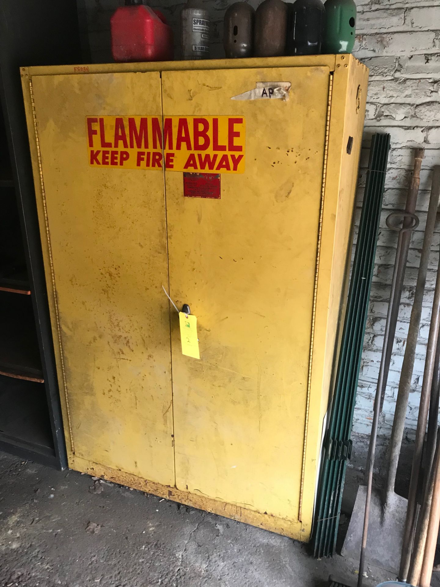 Fireproof Cabinet, Model# 1947, 45 Gallon Capacity, 44 inches wide x 66 inches tall x 18 inches