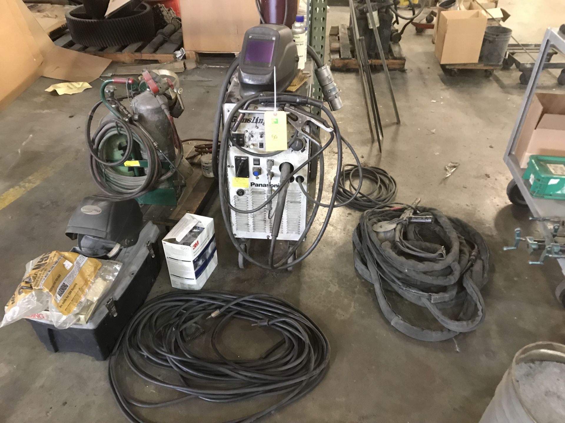 Gunslinger 260 Welder, Model #YD-260AS1, S/N #98-B-2450, Includes Oxygen Acetylene Tank & Spool Gun