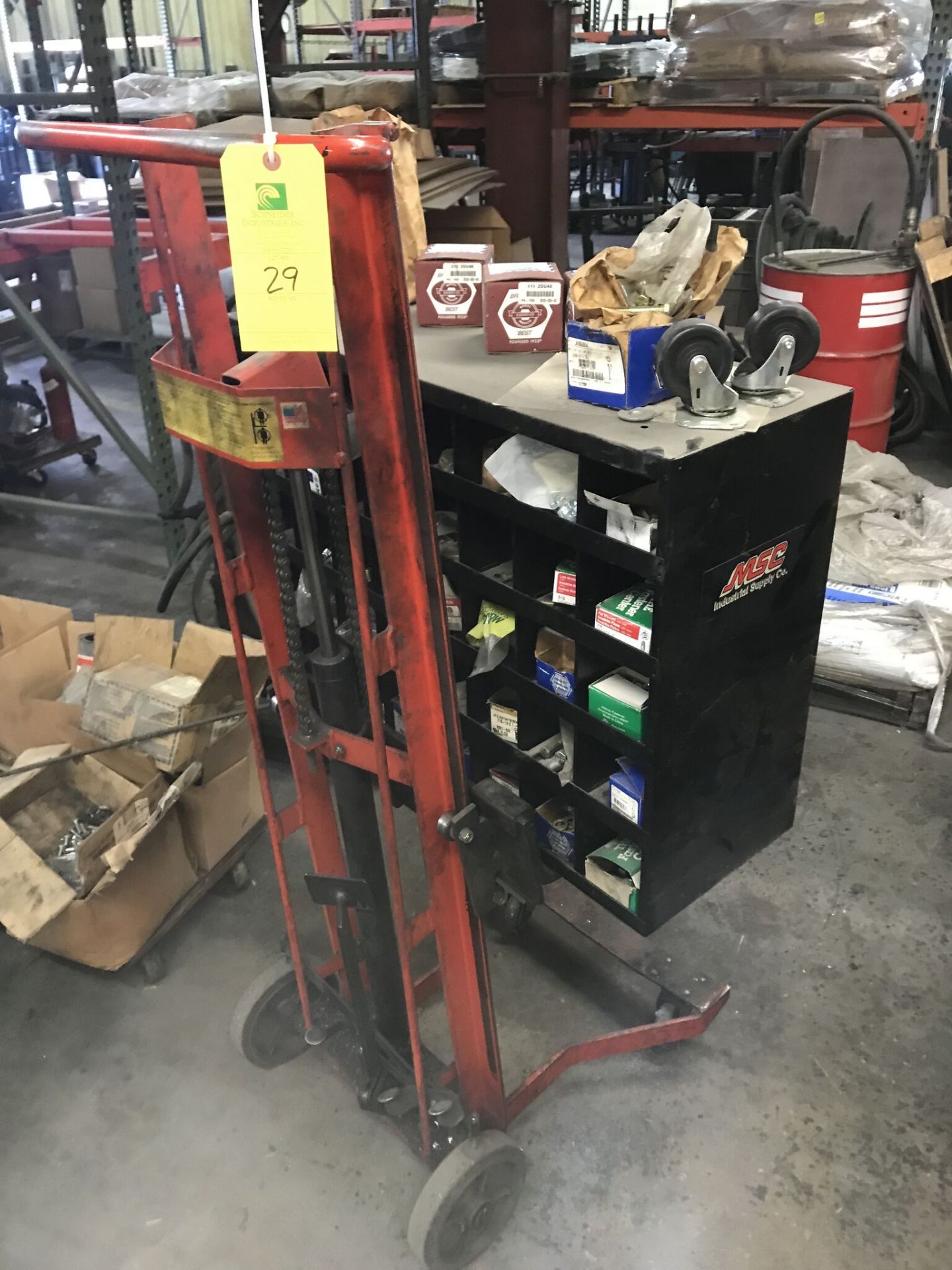 Barrel Cart w/ Tool Cabinet