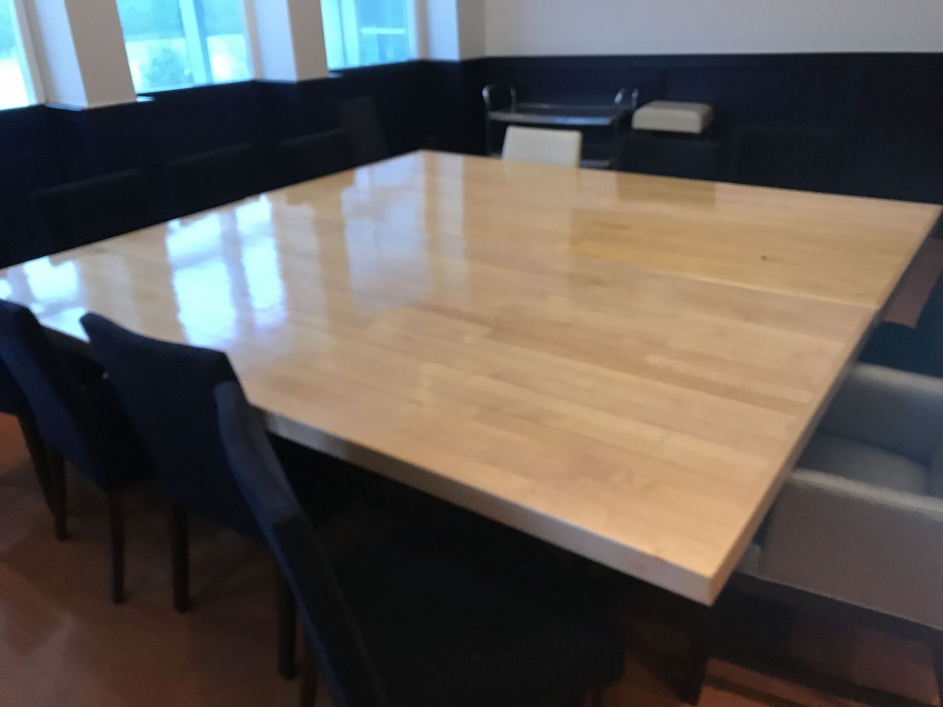 (2) Tables Made Out of Old Pistons Floor, 4ft x 6ft Located: 3rd Floor Conference Room ***NOTE from - Image 3 of 3