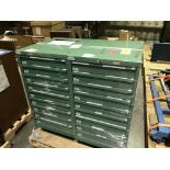 (2) Green Storage Cabinets; Rigging Fee: $40