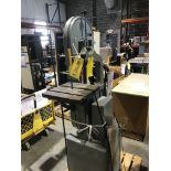 Delta Vertical Band Saw, S/N #98B92114, Cat. No #28-303; Rigging Fee: $40