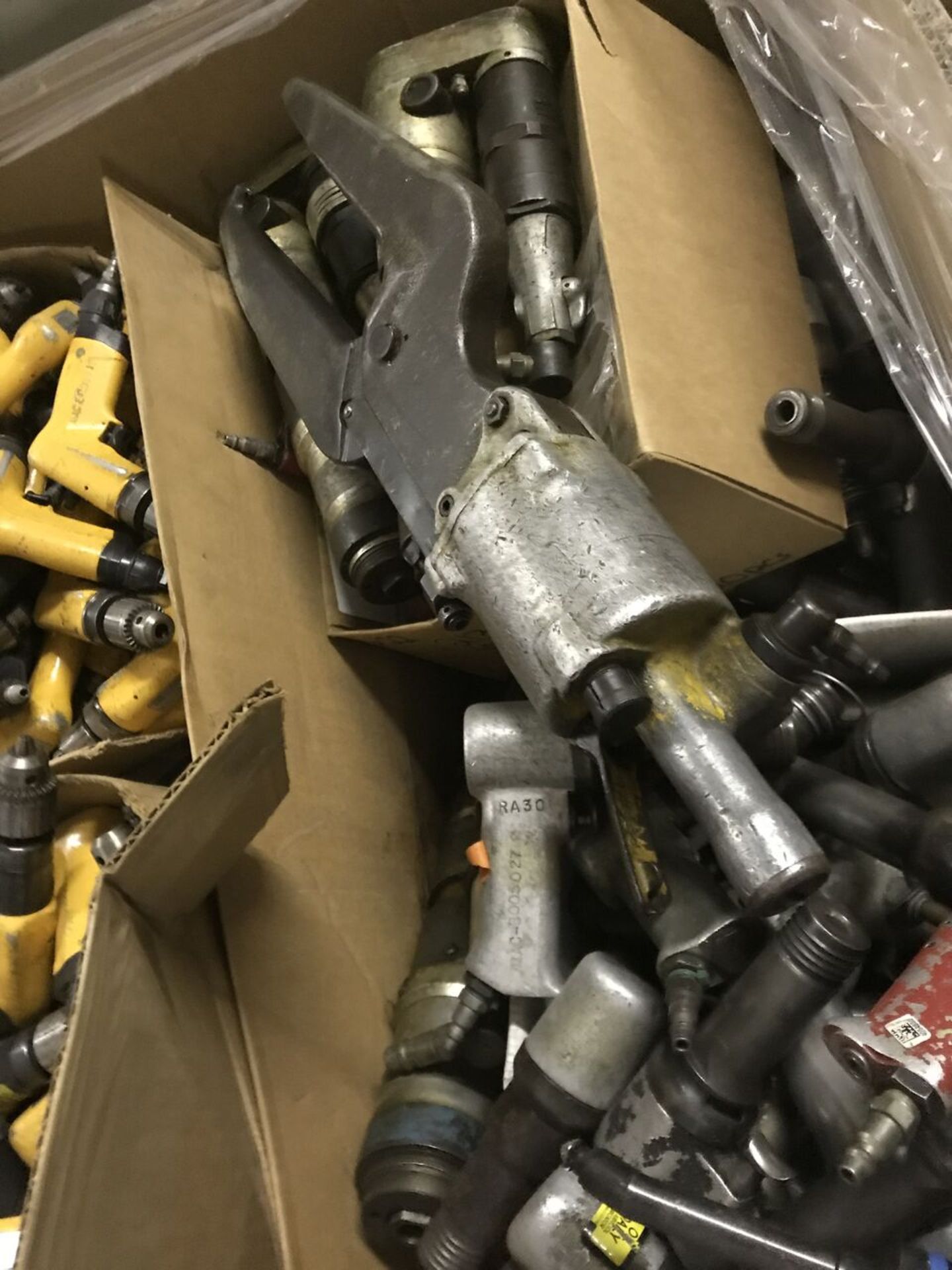 Box of Pneumatic Hand Tools, Compression Riveters, ARO Hand Drills; Rigging Fee: $50 - Image 2 of 5