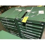 (2) Green Storage Cabinets; Rigging Fee: $40