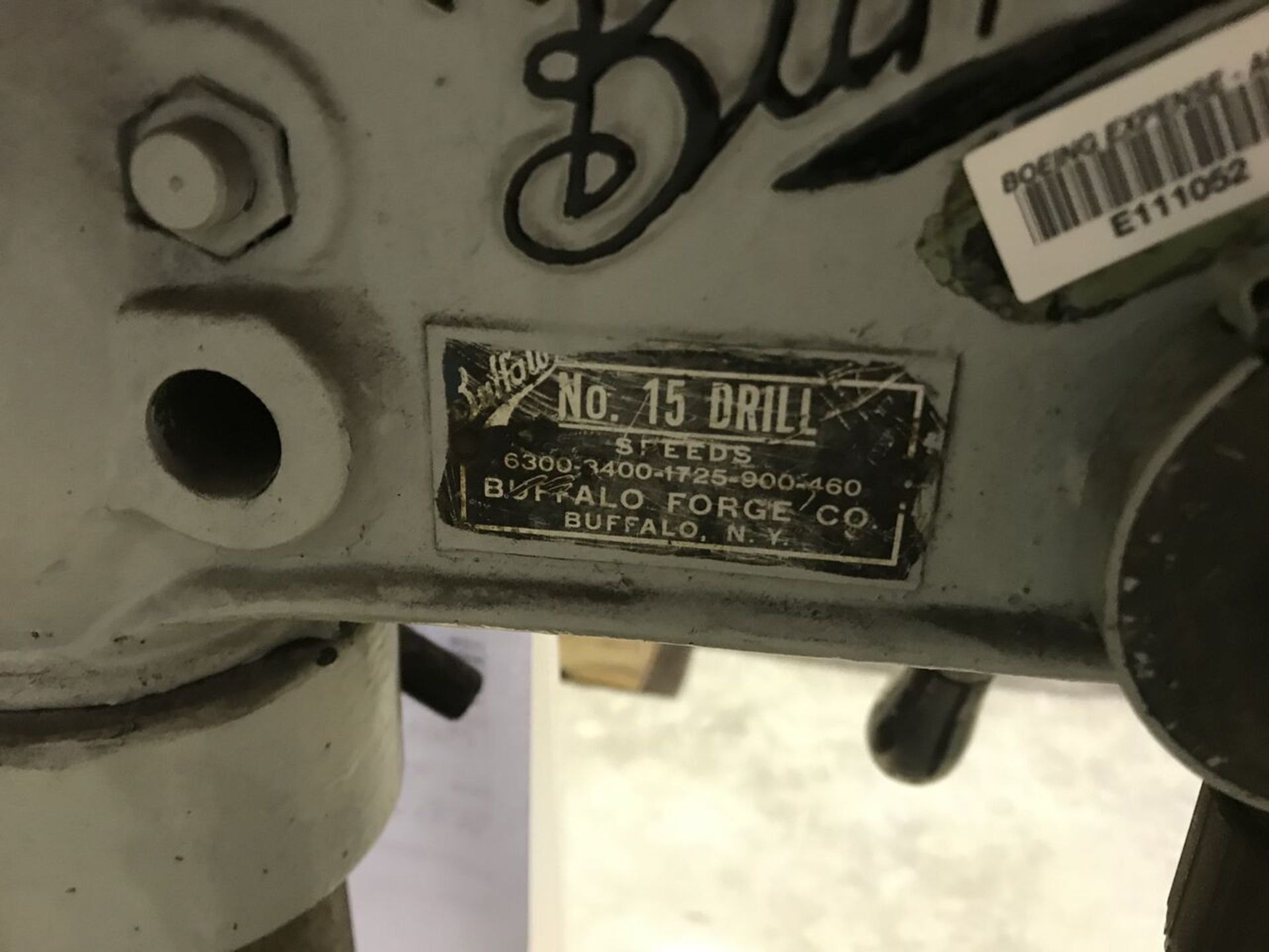 Buffalo "No. 15" Drill Press; Rigging Fee: $35 - Image 3 of 3