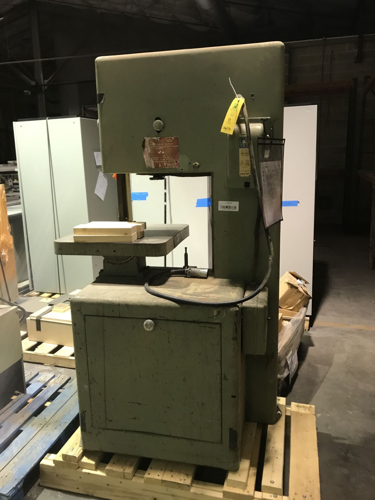 Powermatic Vertical Band Saw; Rigging Fee: $100