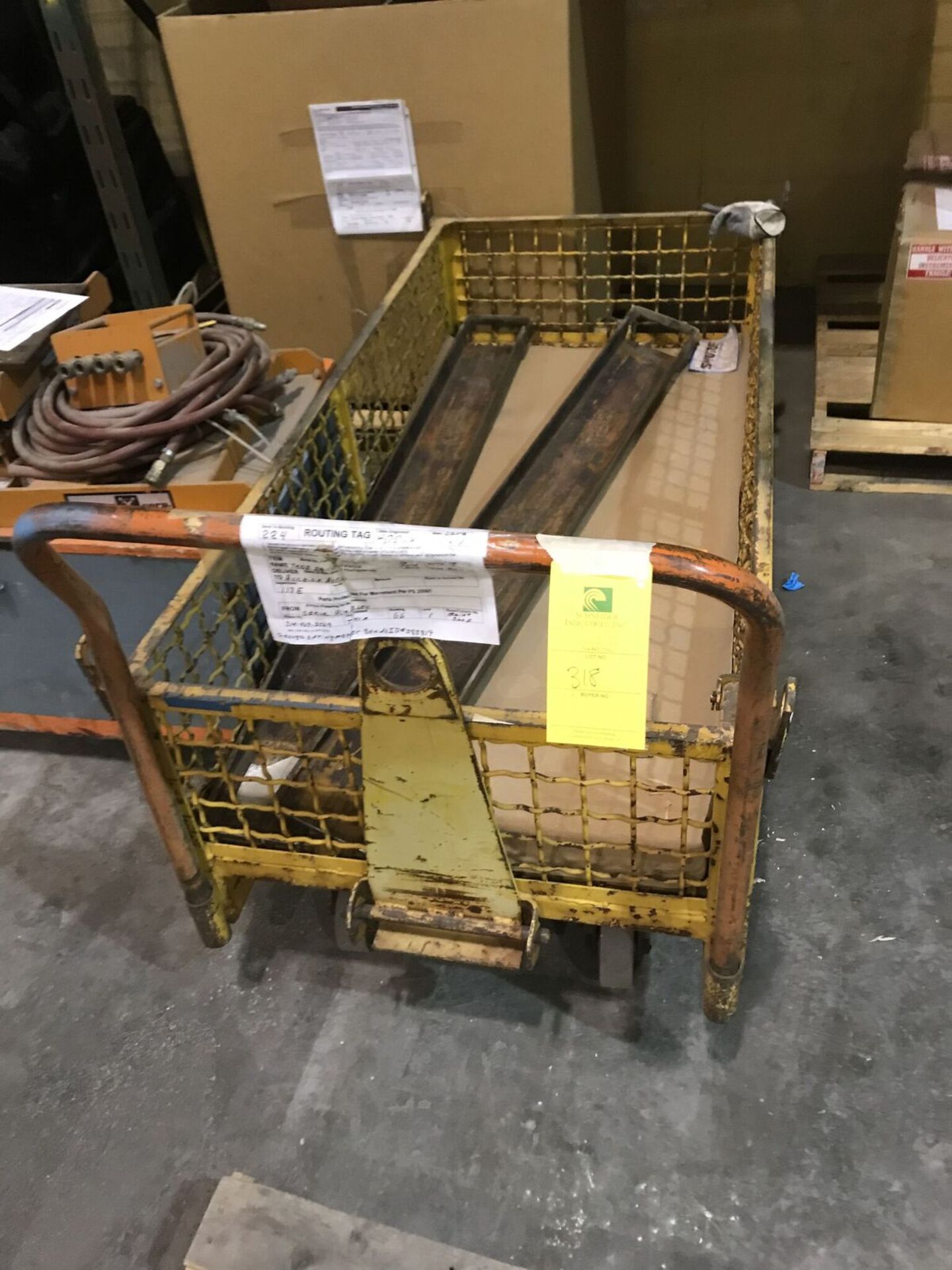 Yellow Shop Cart; Rigging Fee: $35