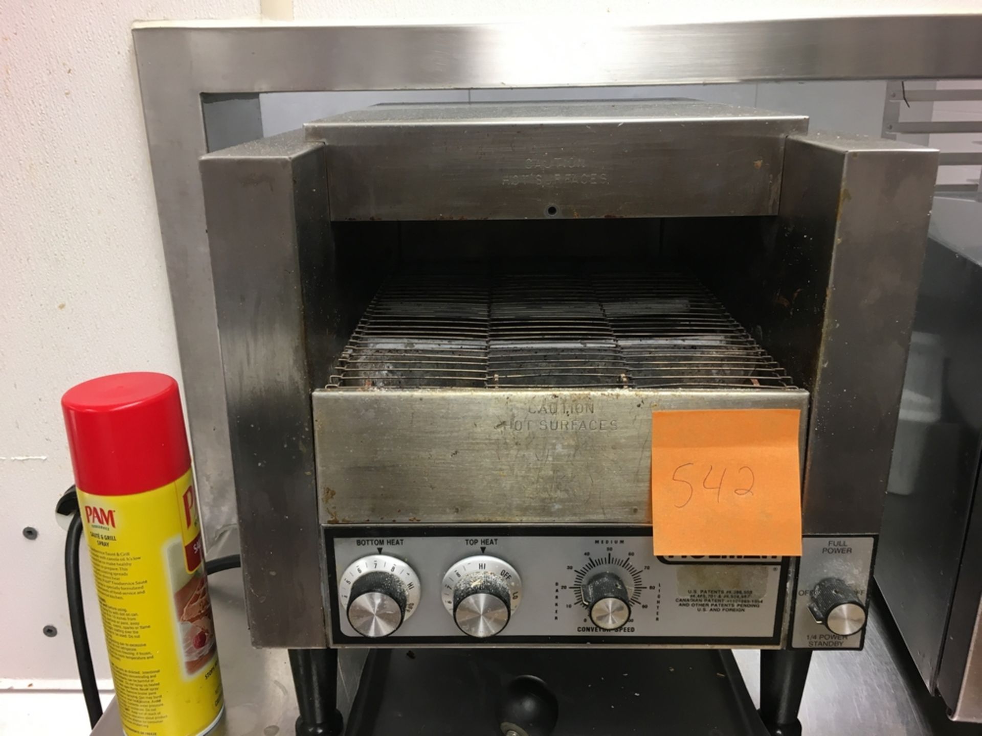 SS Toaster Oven Located: Main Kitchen, adjacent to Palace Grill Asset #: 12976 ***NOTE from