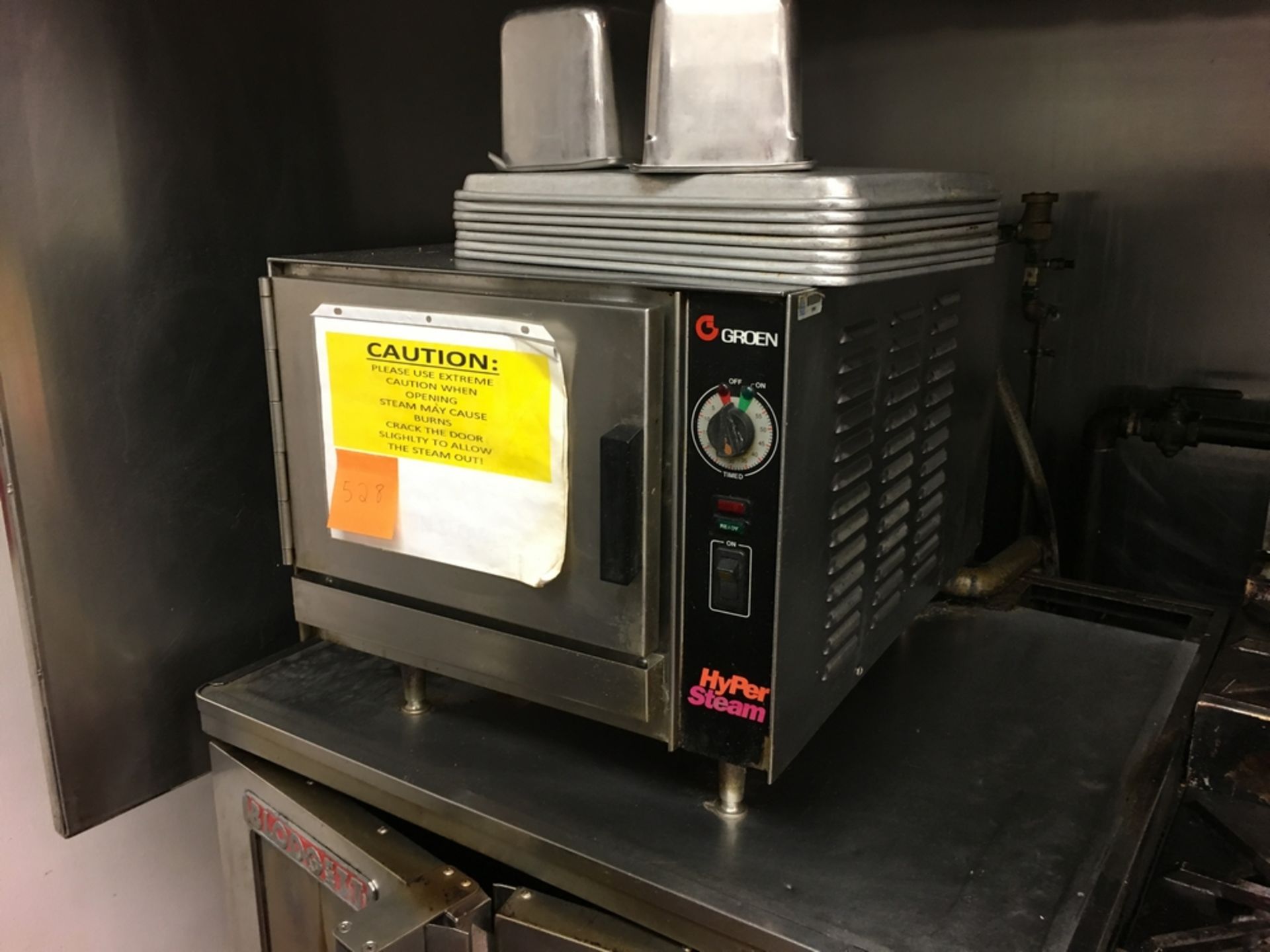 SS Oven, 2 ft x 2 1/2 ft x 2 ft t Located: Main Kitchen, adjacent to Palace Grill Asset #: