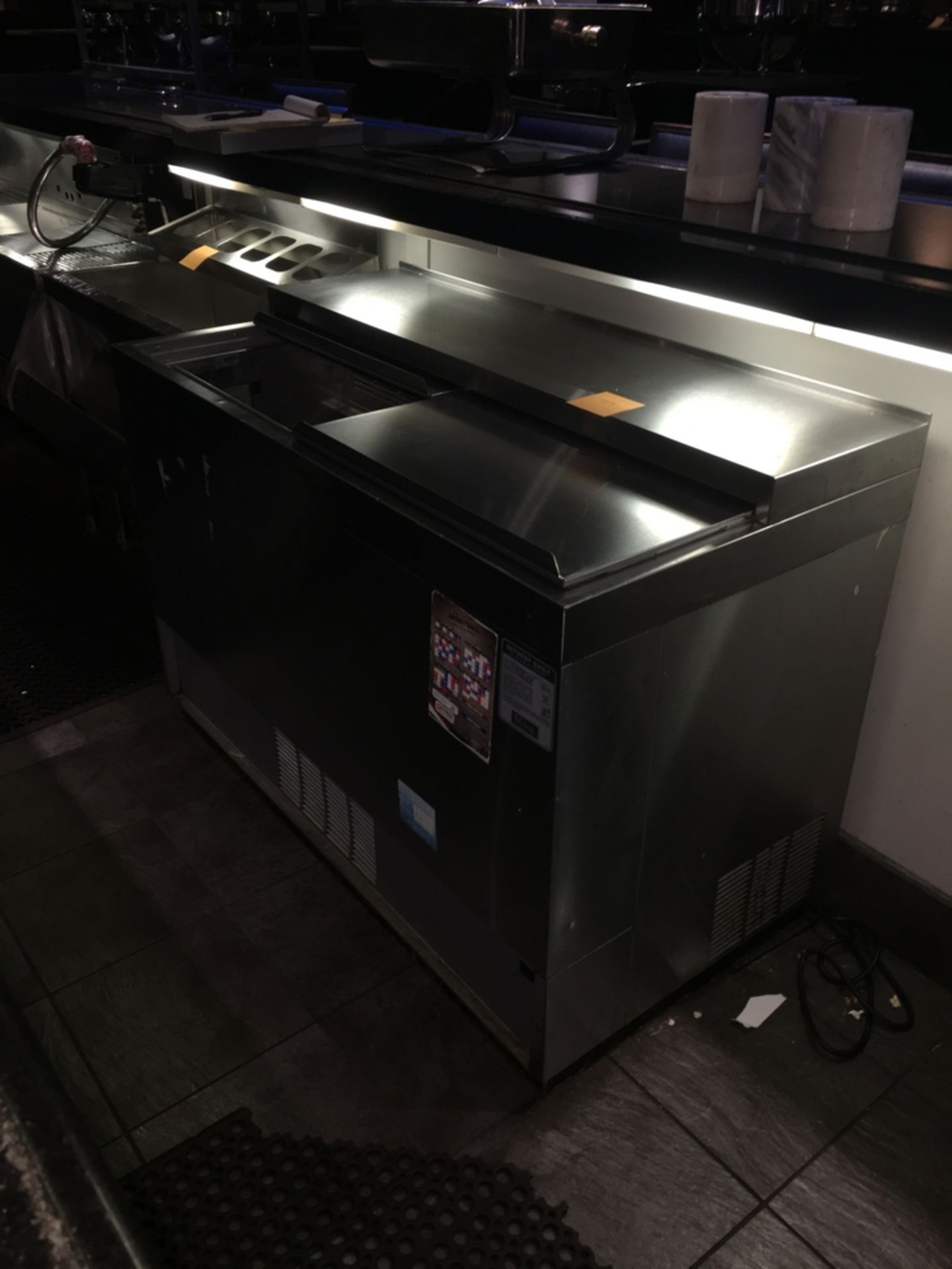 SS Refrigerator, 4 x 2 1/2 x 3 ft Located: Palace Grill Bar Asset #: 12502 ***NOTE from