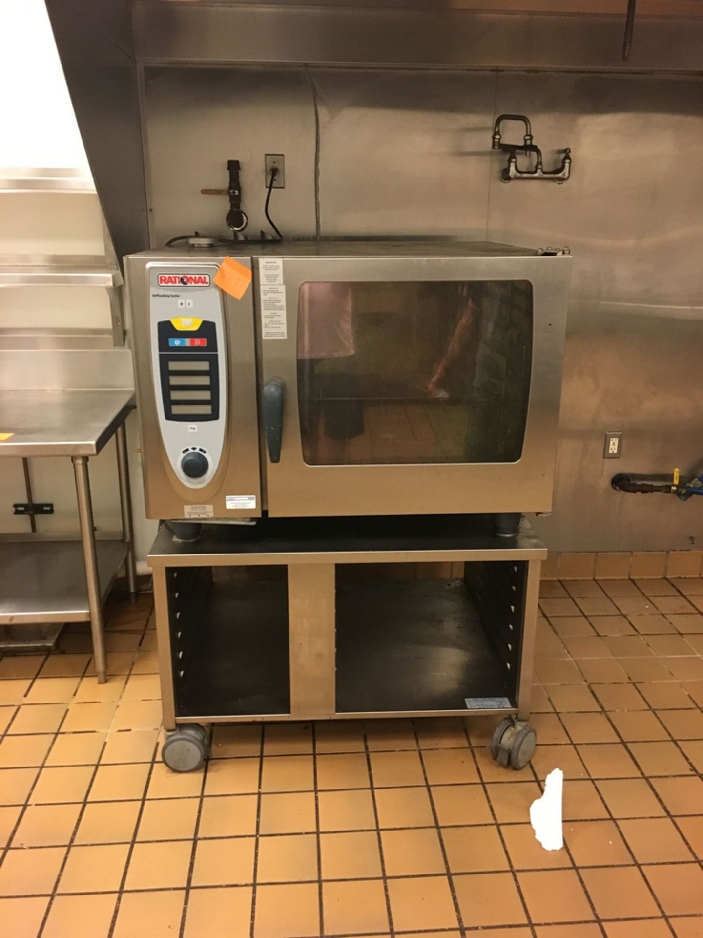 Oven, Rational Self Cooking Center, 3 1/2 x 3 1/2 x 5 ft on ss cart, Located: President Club Kitchen