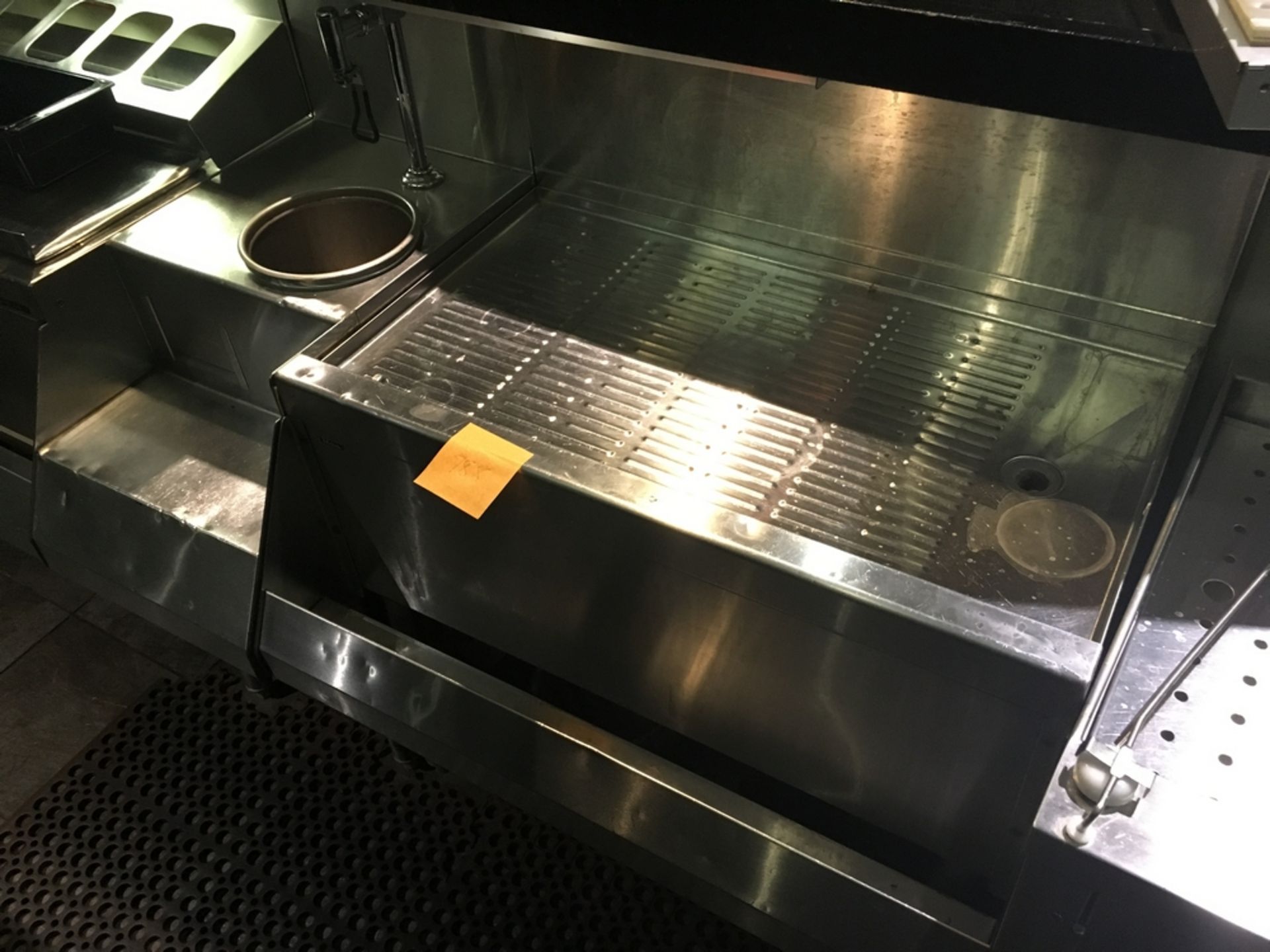 SS Counter under bar, 3 x 2 1/2 x 3 1/2 ft Located: Palace Grill Bar Asset #: N/A ***NOTE from