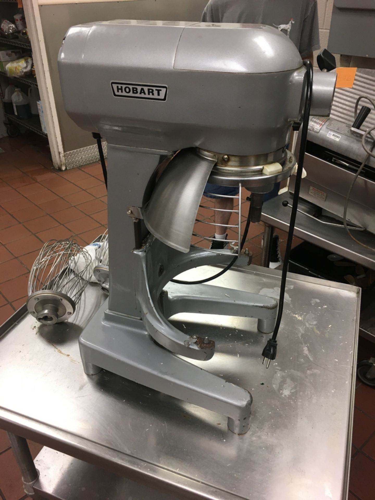 Mixer, SS Cart, 3 x 2 1/2 x 5 Located: Main Kitchen, adjacent to Palace Grill Asset #: N/A ***NOTE