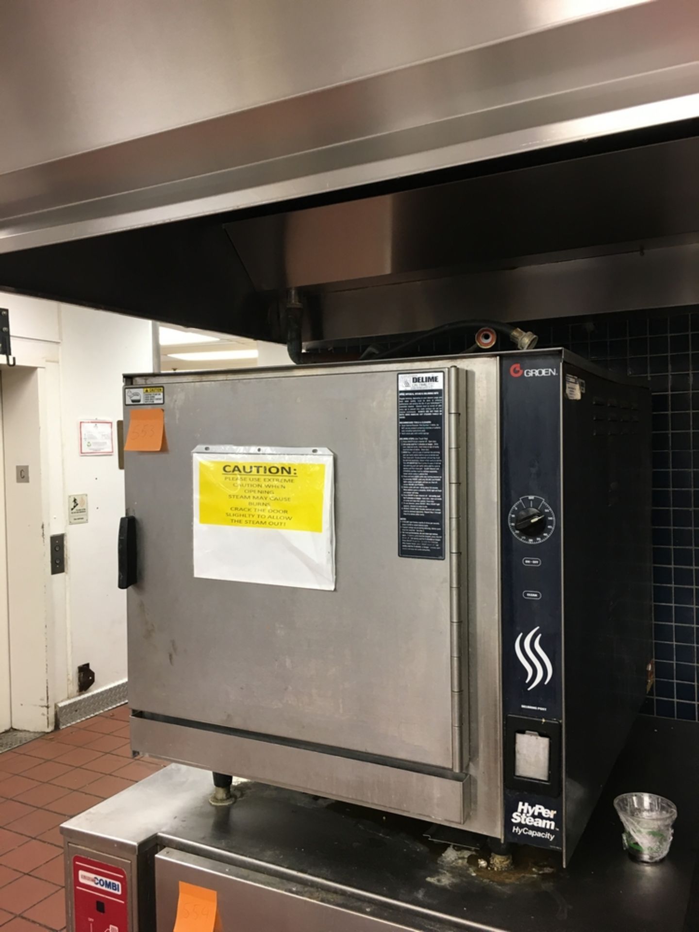 SS Oven, Groen, 3 1/2 x 3 x 3 ft Located: Main Kitchen, adjacent to Palace Grill Asset #: 12938 ***