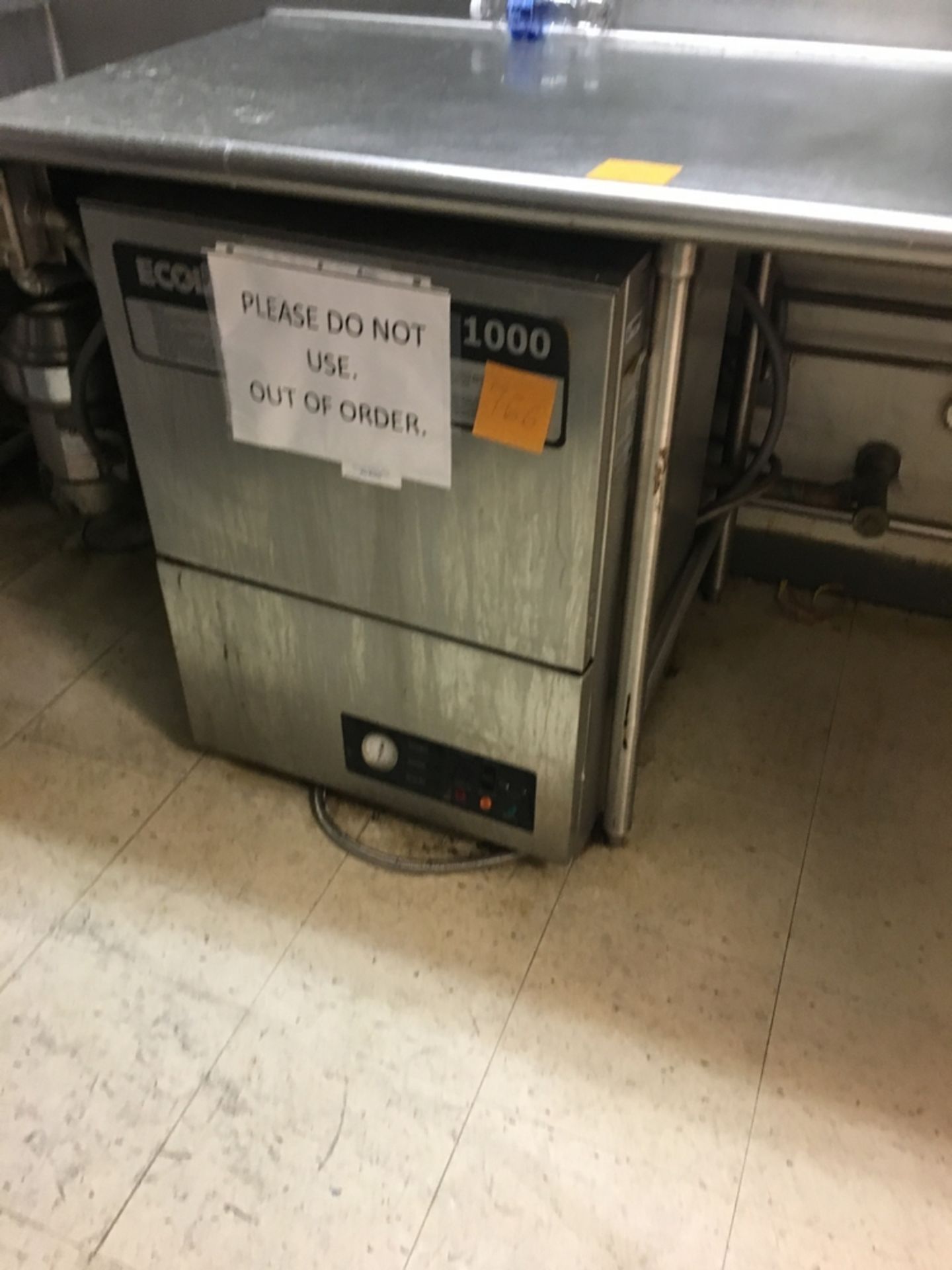 Ecolab Dishwasher 2 x 2 x 3 ft Located: 5th Floor Asset #: 126463 ***NOTE from Auctioneer: Removal