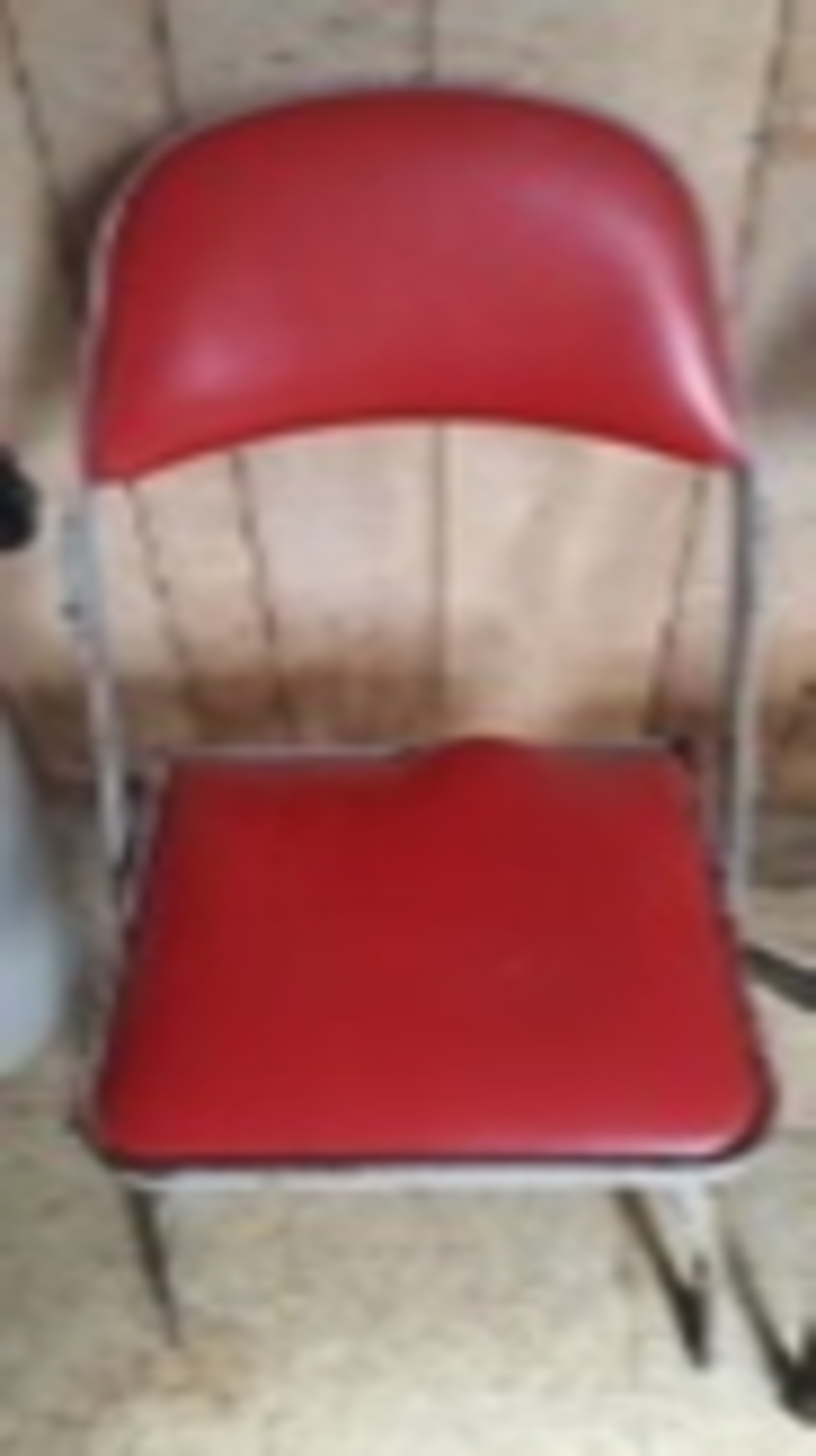 Parking Bldg: LOT OF: 5 qty: Furniture Folding Chair, Red DTE Parking Trailer ***NOTE from