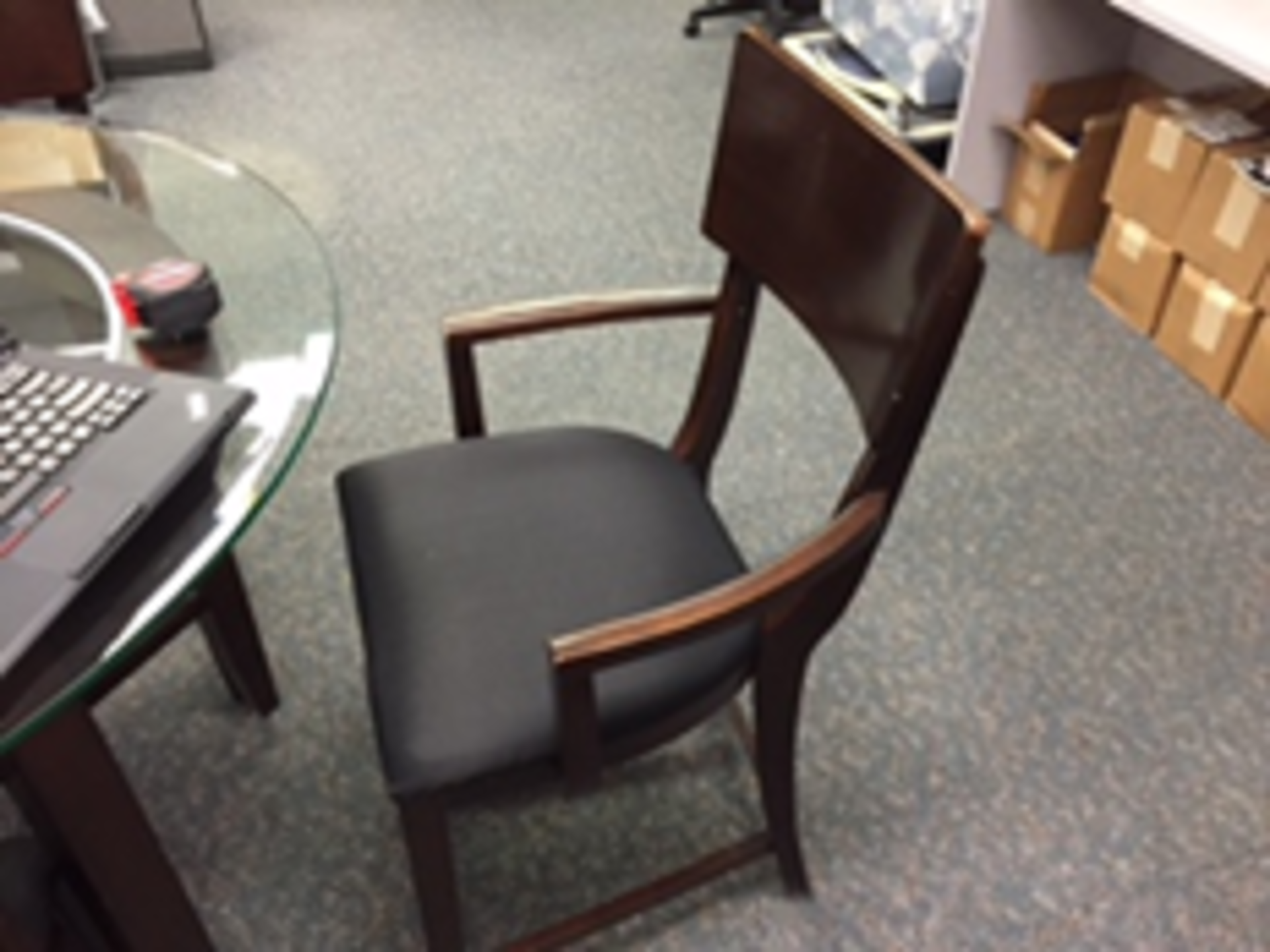 FF&E: LOT OF: 4 qty: Chair Located: East Atrium Box Office ***NOTE from Auctioneer: Removal fee