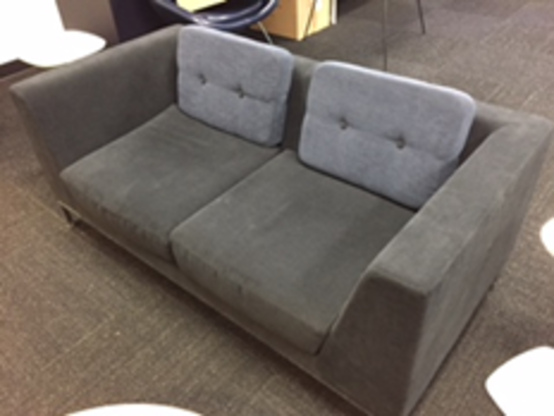 FF&E: LOT OF: 1 qty: Couch Blue Located: West Atrium Member Concierge ***NOTE from Auctioneer:
