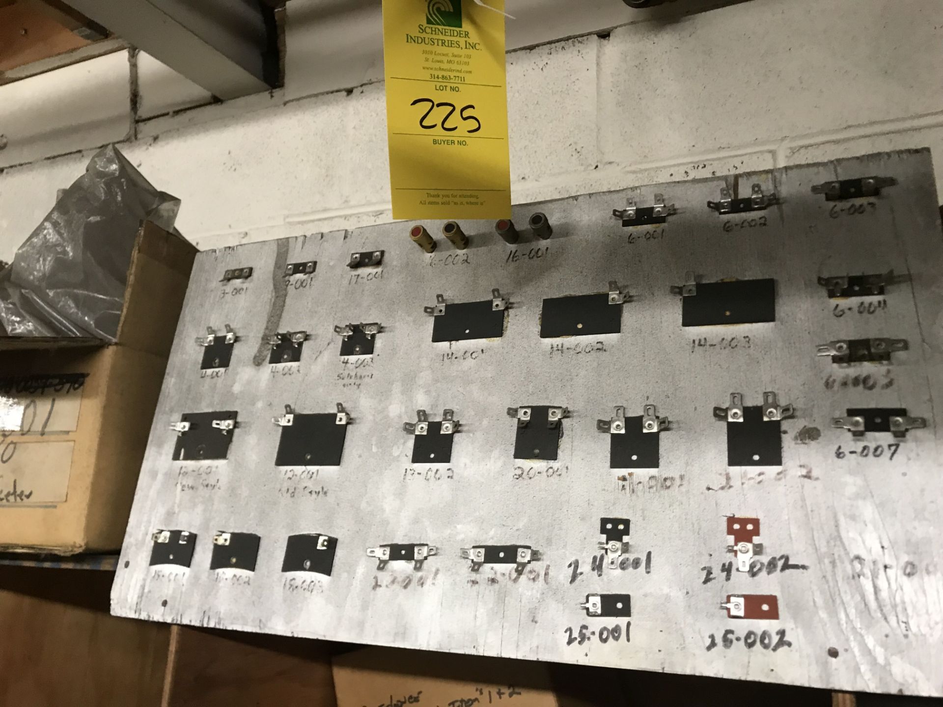 Fiber Board Terminals, qty. 27,500 in Various Sizes