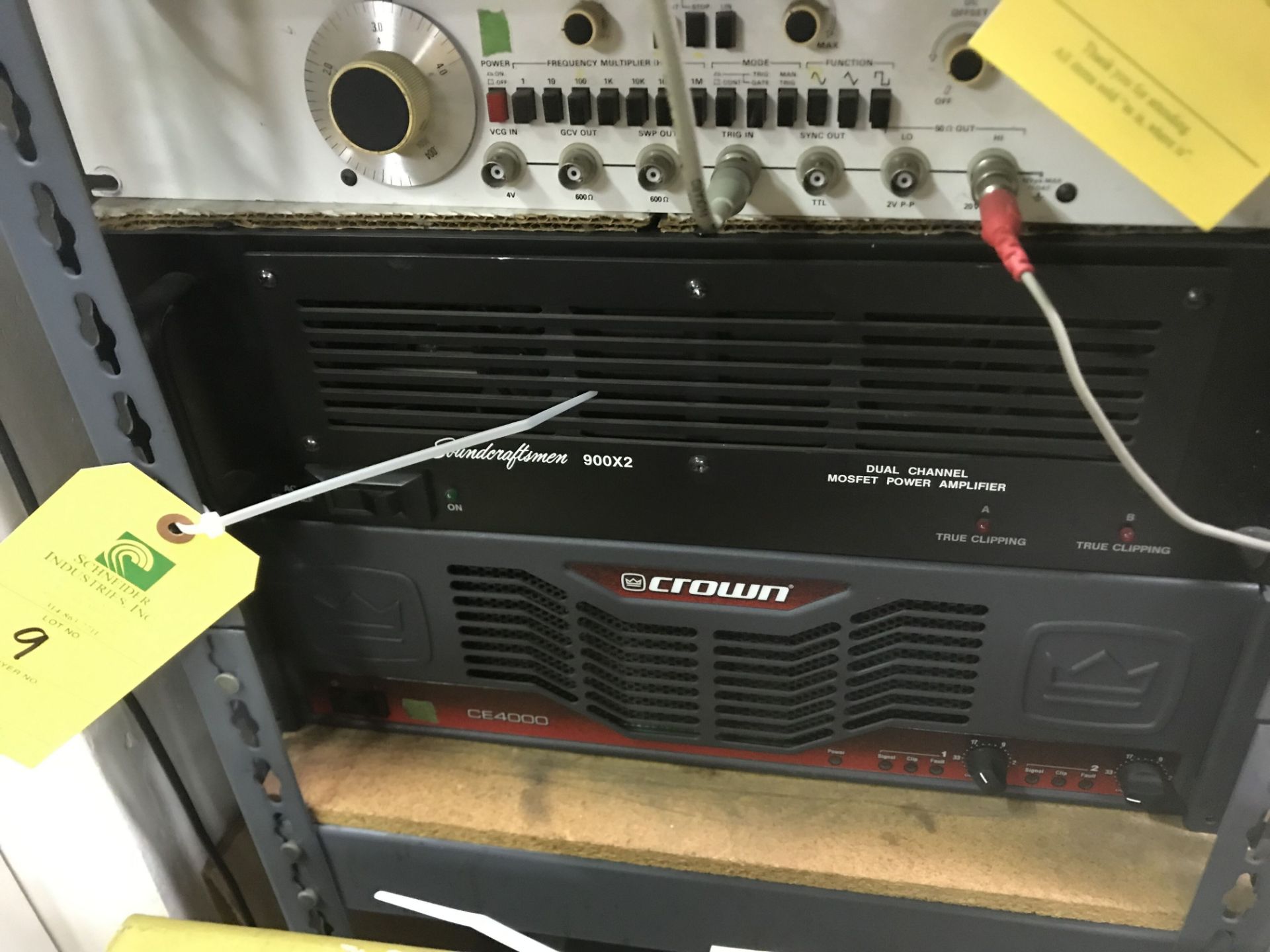 Soundcraftsment 900X2 Moset Power Amp & Crown CE4000 Amp.