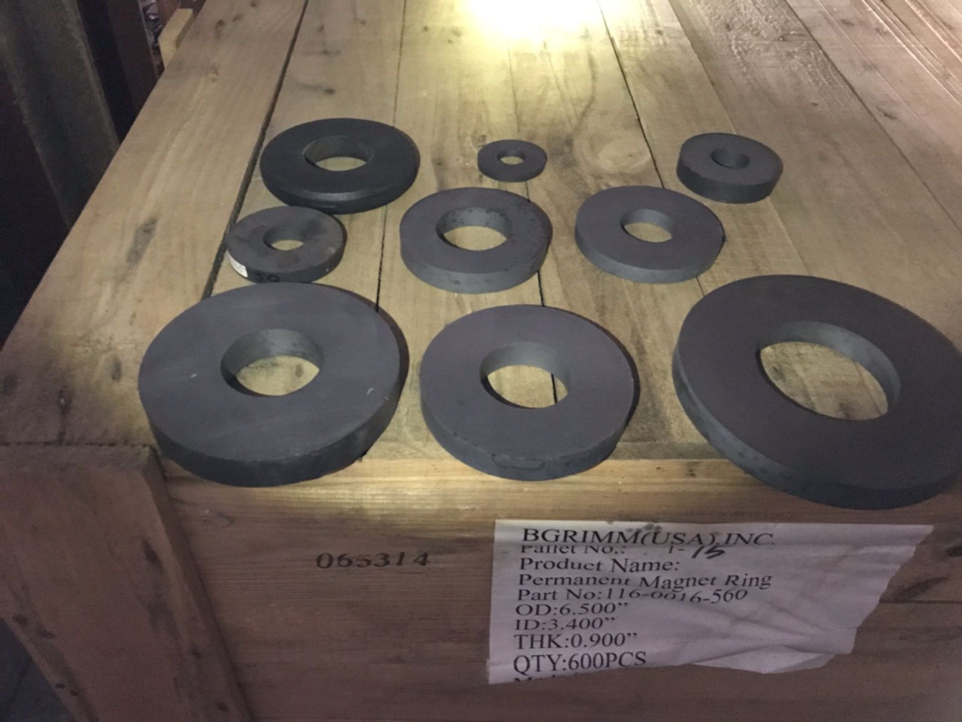 3-4 inch Magnets, qty. 2350 (New for 1 inch Voice Coils)