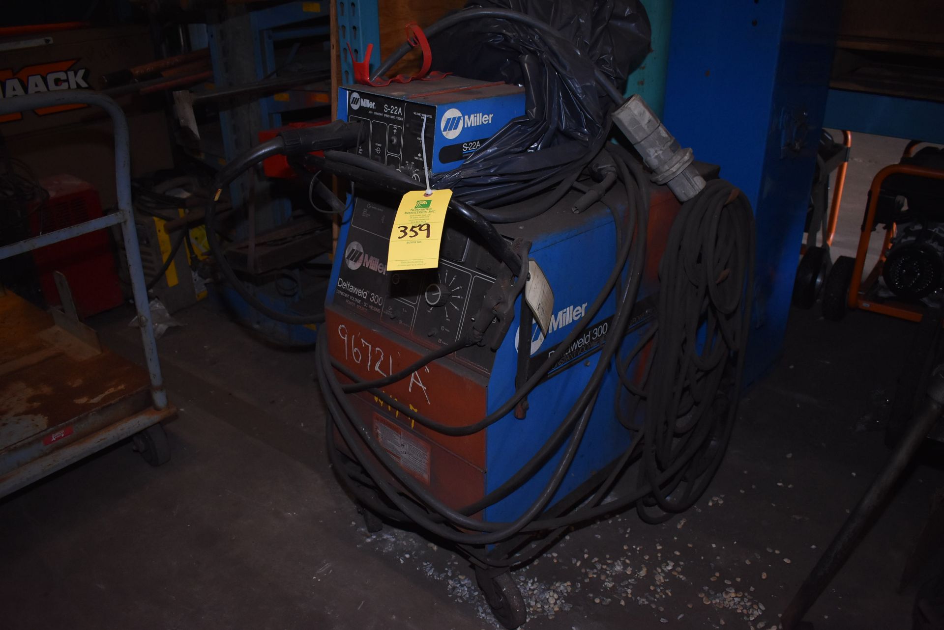 Miller Deltaweld 300 Welder, Stock #903272, Includes Miller S-22A Wire Feeder, Does Not Include