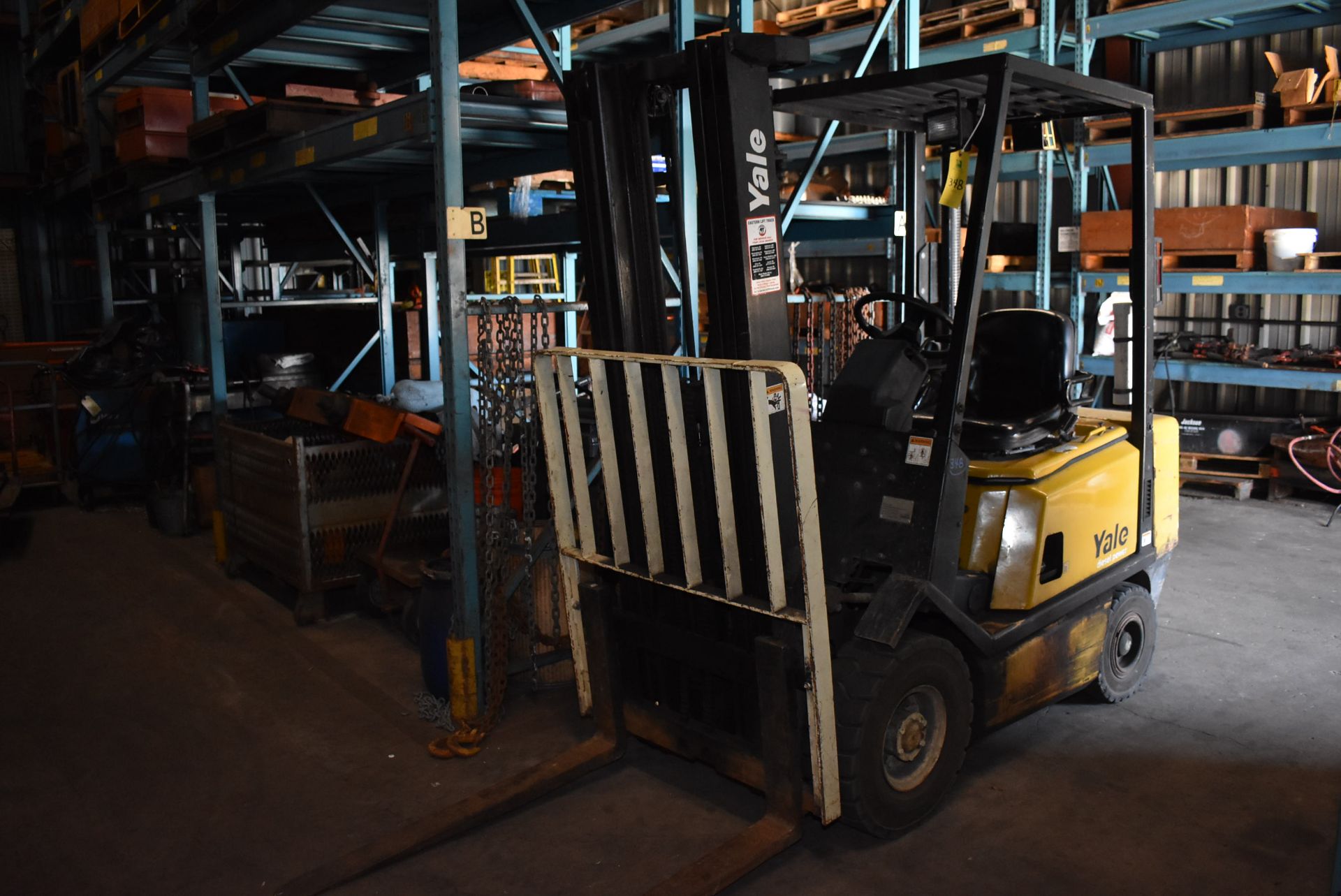 Yale Model #GDP040 Fork Lift, Diesel Operated, Rated 4000 lb. Lift Capacity, 189" Lift Ht., SN