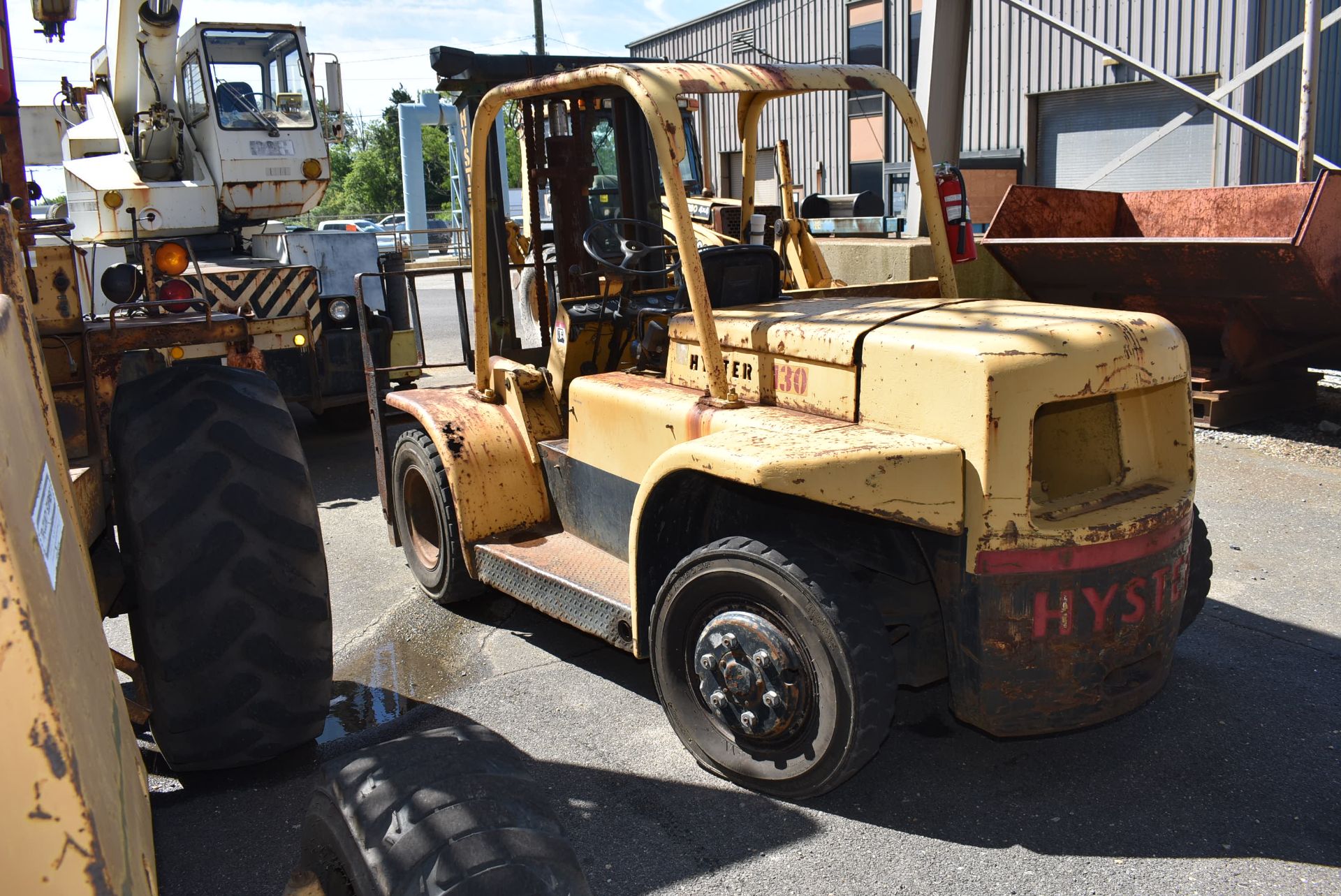 Hyster Model #H130F Fork Lift, Rated 13,000 lbs. Lift Capacity, 108" Max. Lift, Pneumatic Tires, - Image 3 of 3