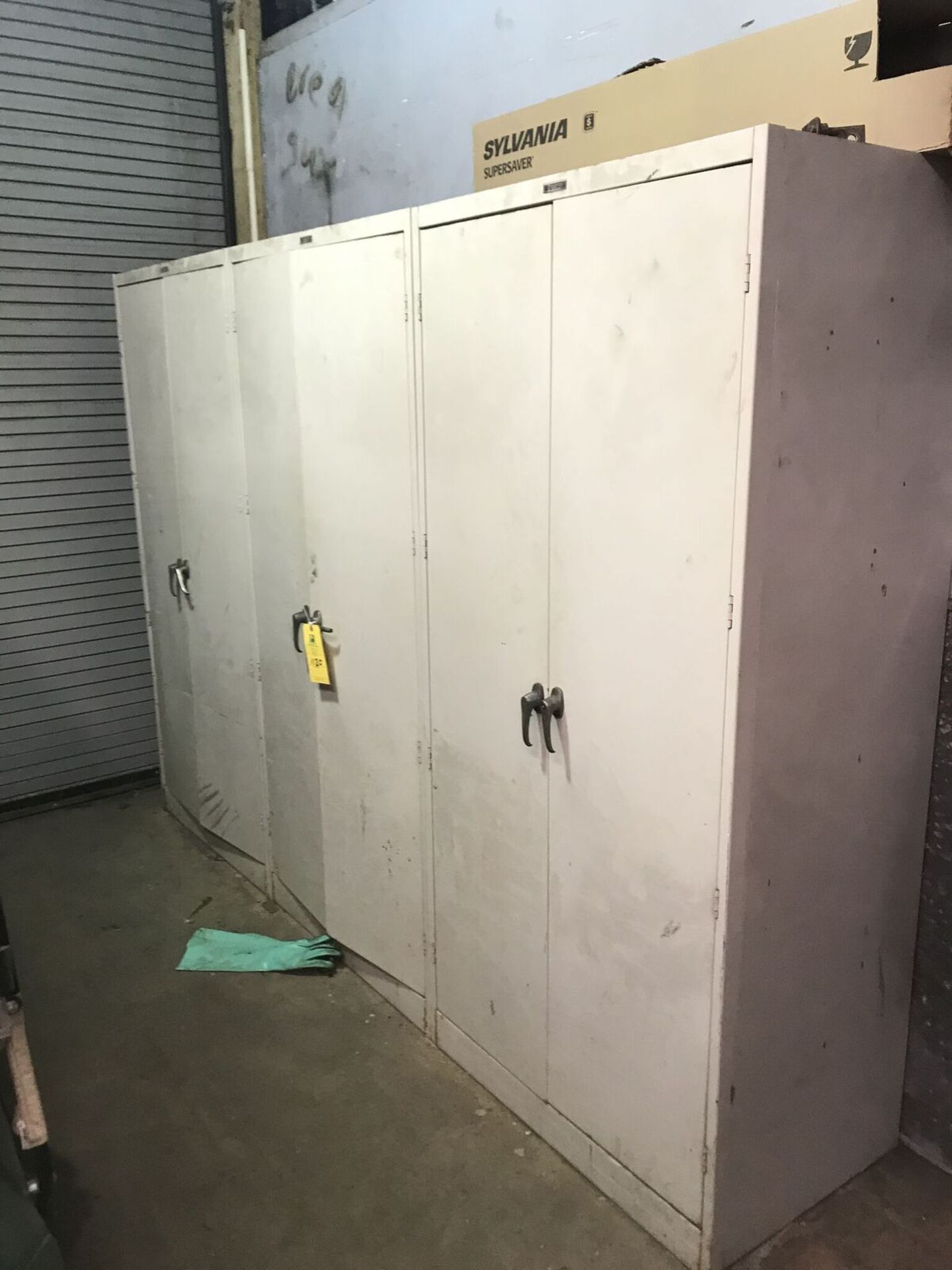 (3) Cabinets W/ Contents: Various Sized Breakers, Safety Switches, Self Check UV Scanners &