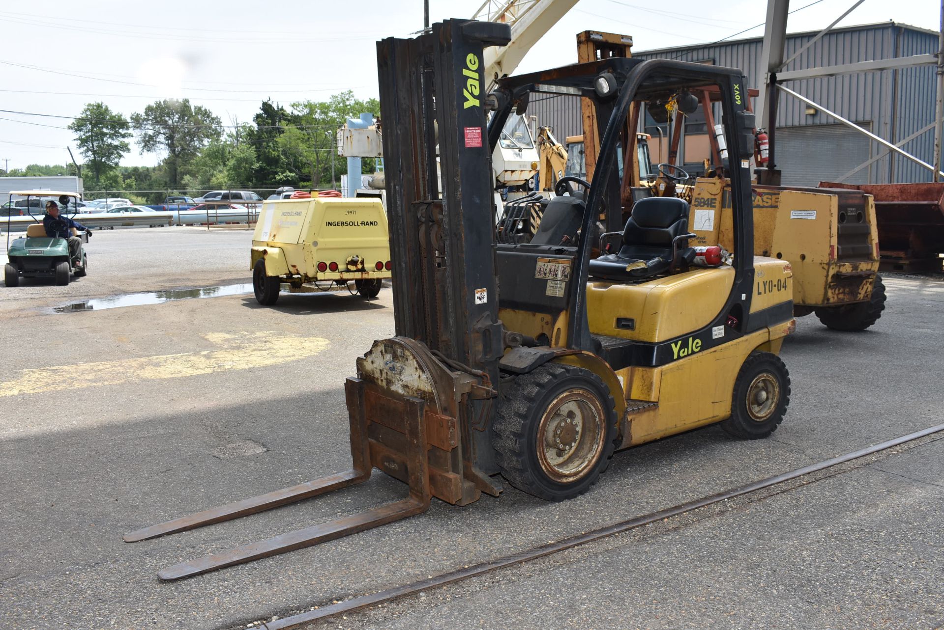 Yale Diesel Operated Forklift, Model #GDP060VXEXAE091, SN B875B12021E, Rated 6000 lbs. Lift - Image 4 of 4