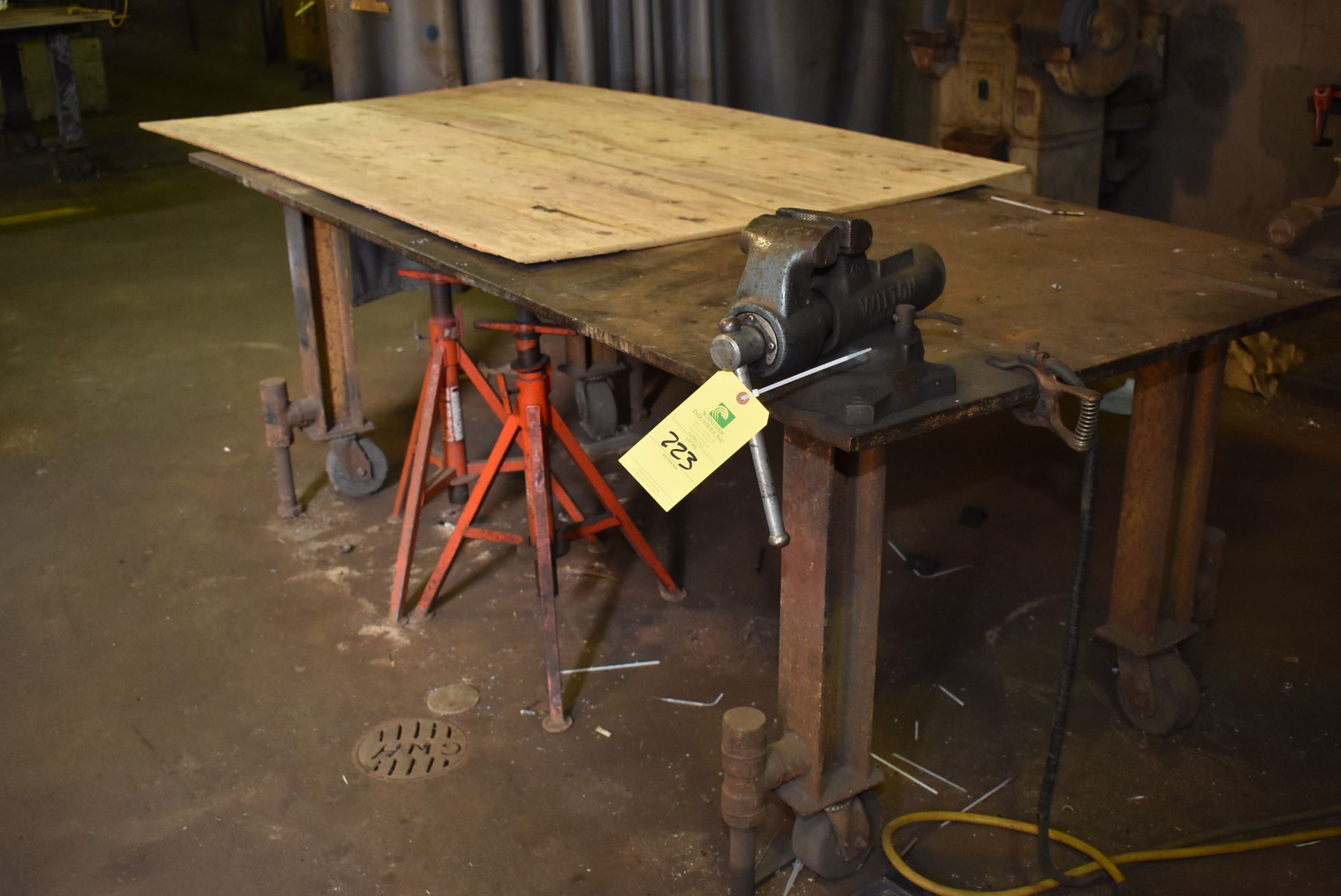 Steel Welding Table, 48" x 8'