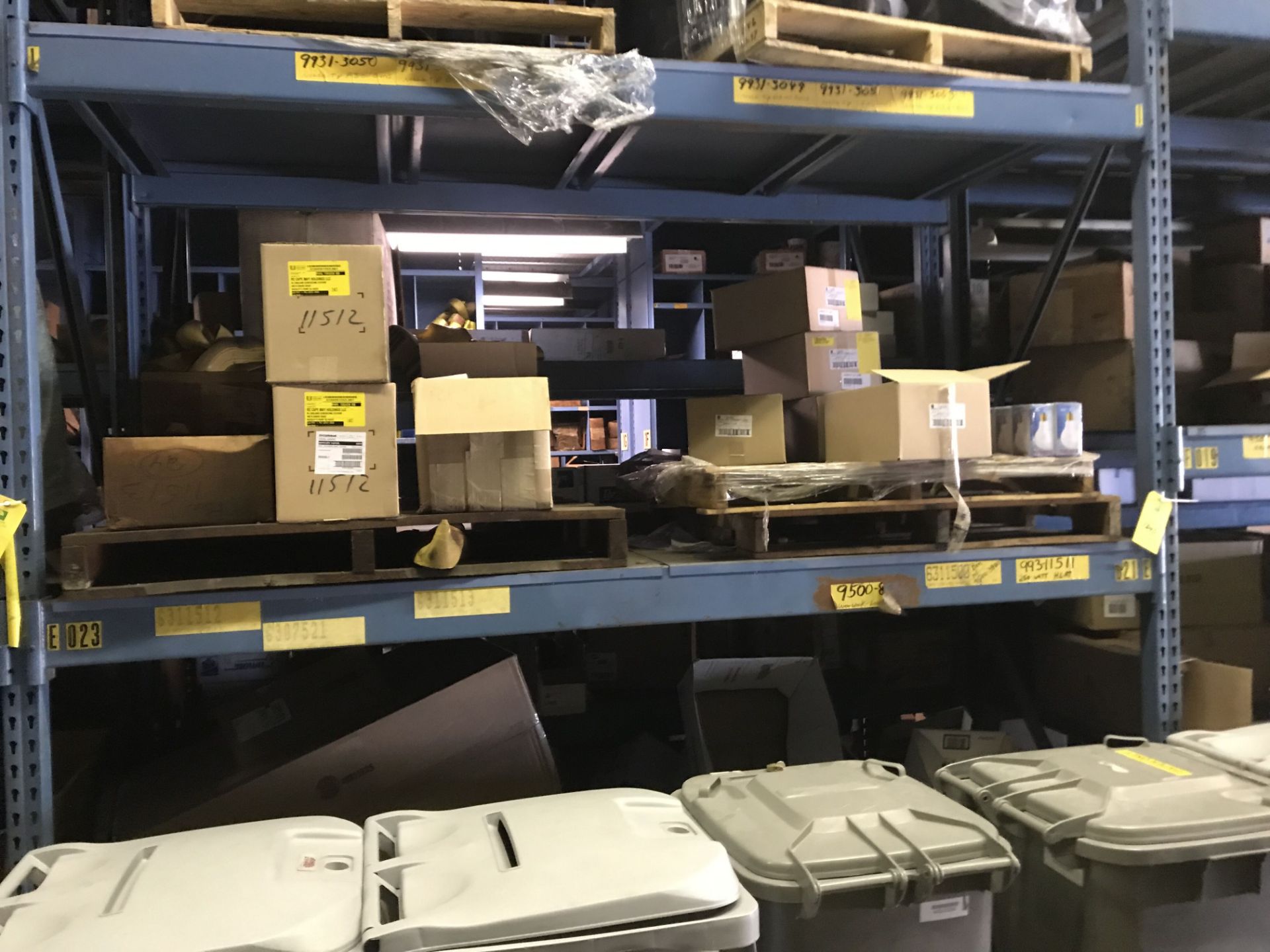All Contents On Pallet Racking: Light Bulbs (AD)