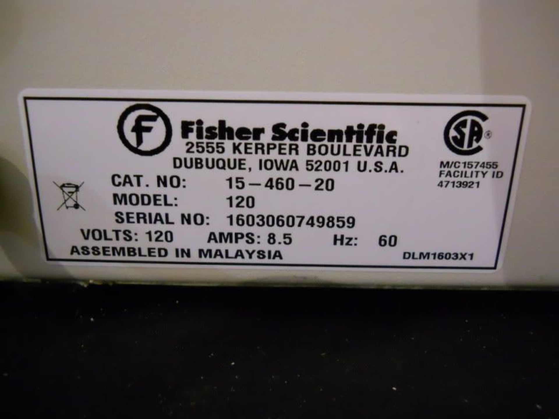 Fisher Scientific Isotemp 120 Water Bath Cat No 15-460-20 (1546020), Qty 1, 321058350159 - Image 5 of 7