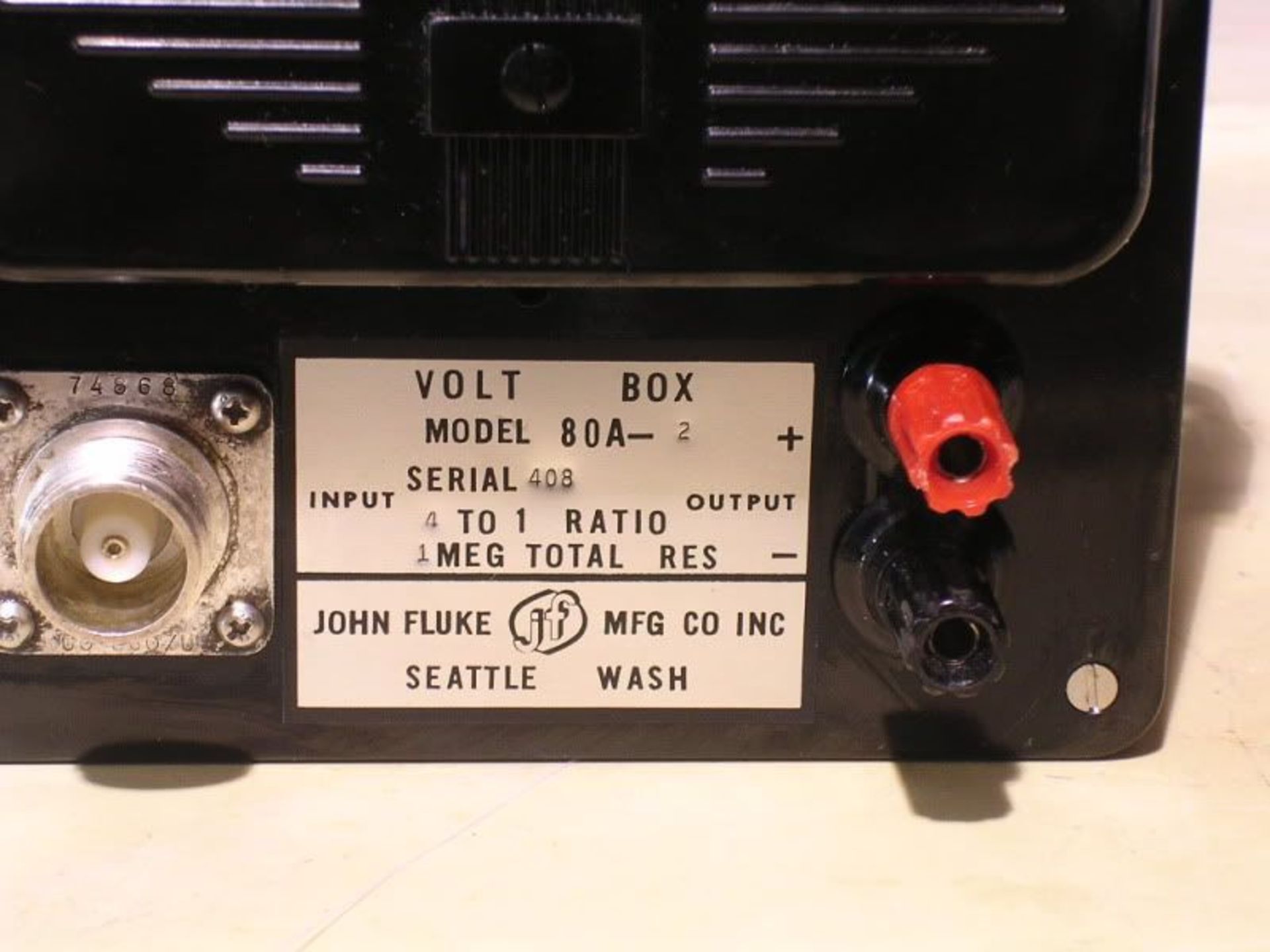 Fluke Volt Box Model 80A-2 Volt Meter, Qty 1, 220766198358
