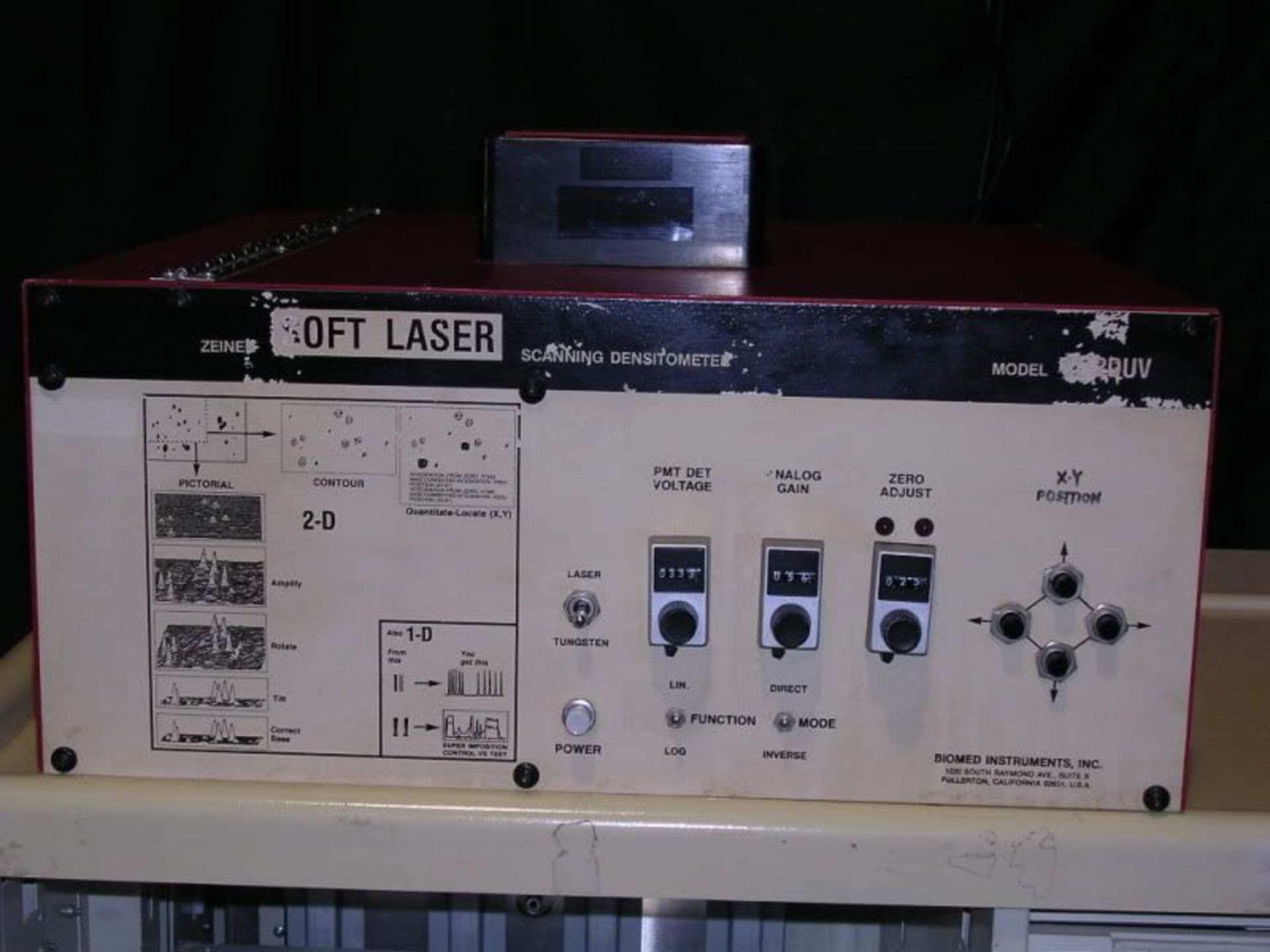 Zeineh Soft Laser Scanning Densitometer Model # SL-2DUV, Qty 1, 220749028910