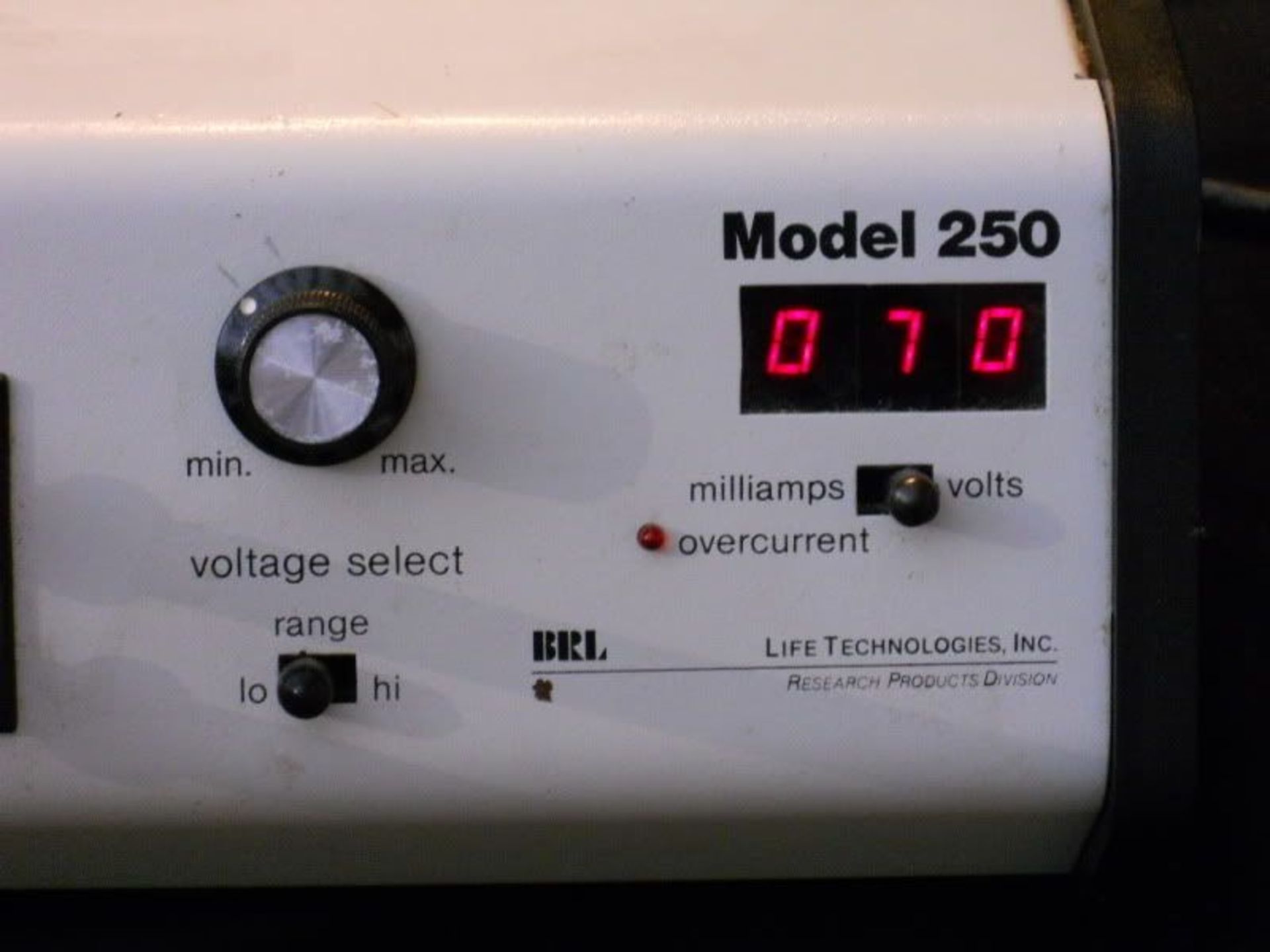 Life Technologies Inc. Power Supply Model 250 Cat. No 1066, Qty 1, 330759579567 - Image 3 of 8