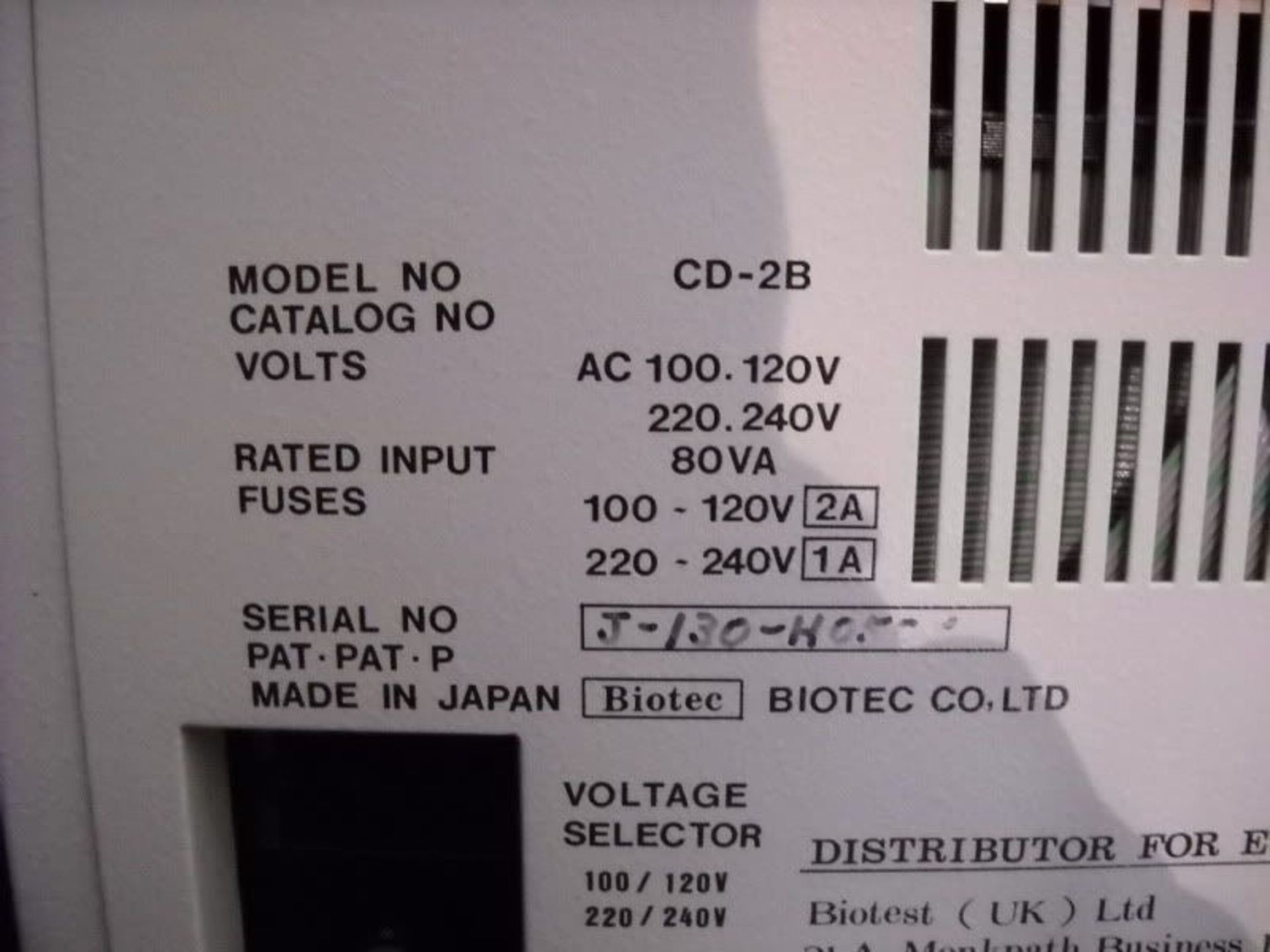 Biotest Biotec automatic cell dotter, model CD-2B, Qty 1, 221495676590 - Image 4 of 5