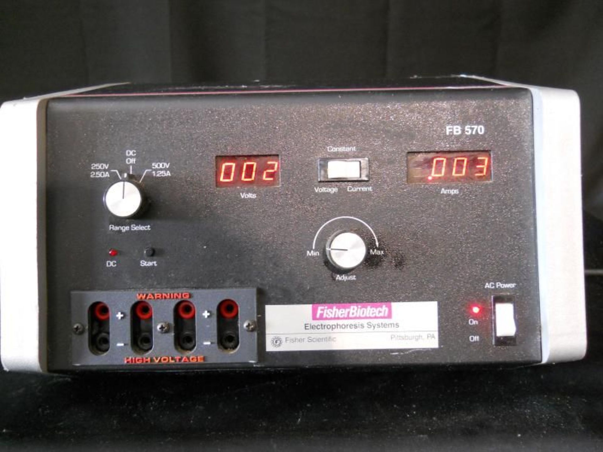 Fisher Scientific Biotech FB 570 DC Electrophoresis Power Supply FB570 #11, Qty 1, 321127393570 - Image 2 of 6