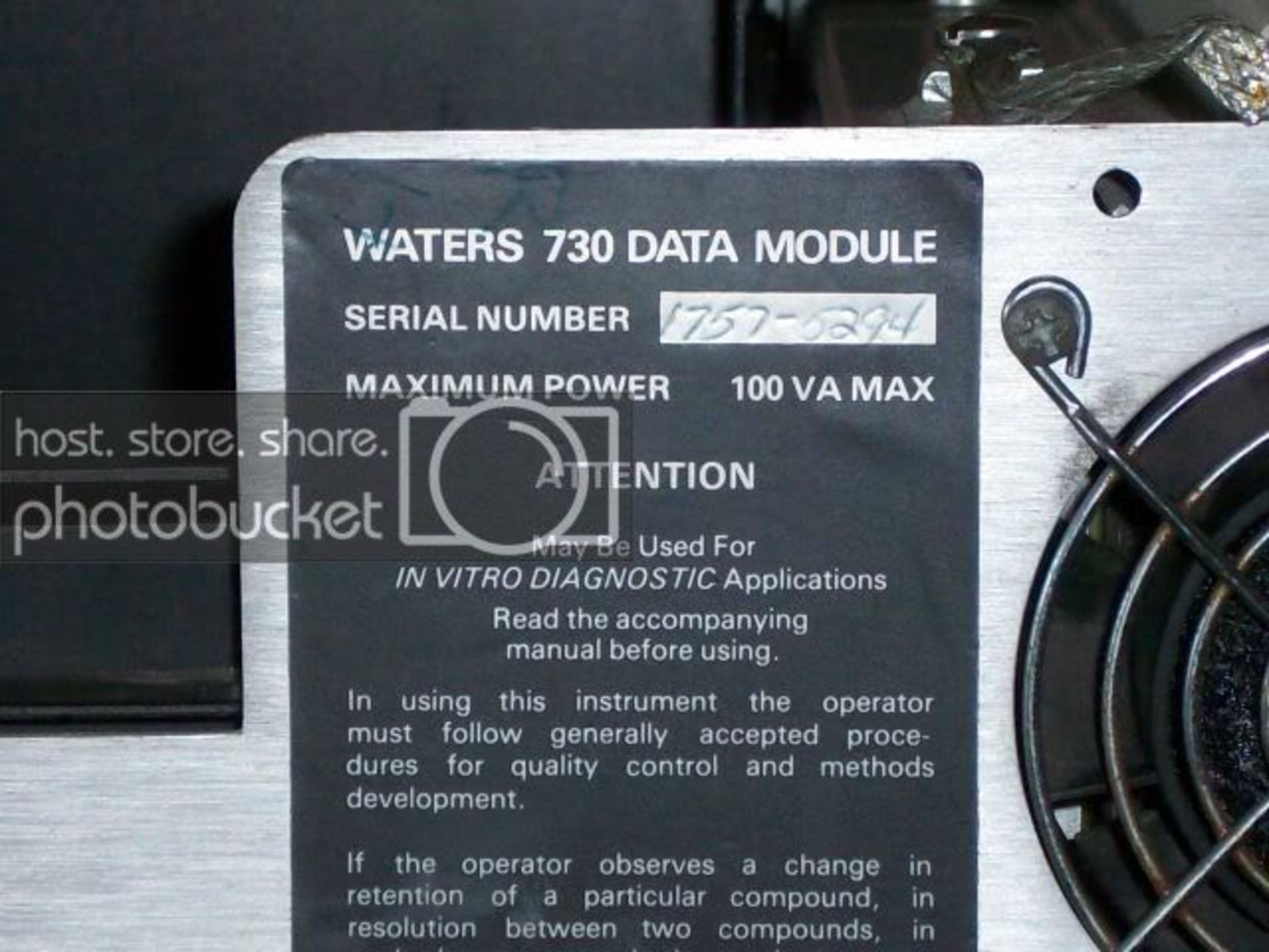 Waters Millipore Model 730 Data Module - Needs Repair, Qty 1, 220506809717 - Image 5 of 6