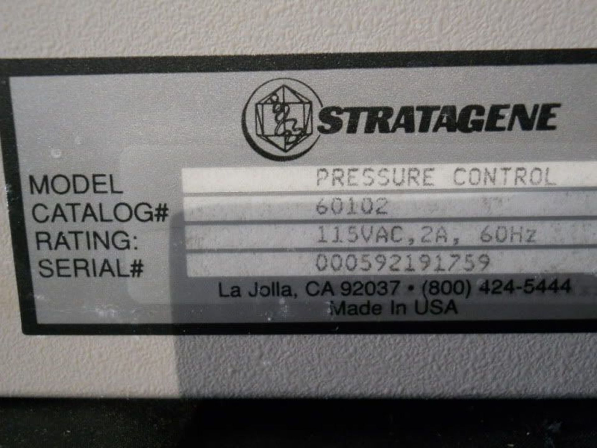 Stratagene, Pressure Control Station Pump, Cat# 60102 (D), Qty 1, 221144965054 - Image 5 of 6