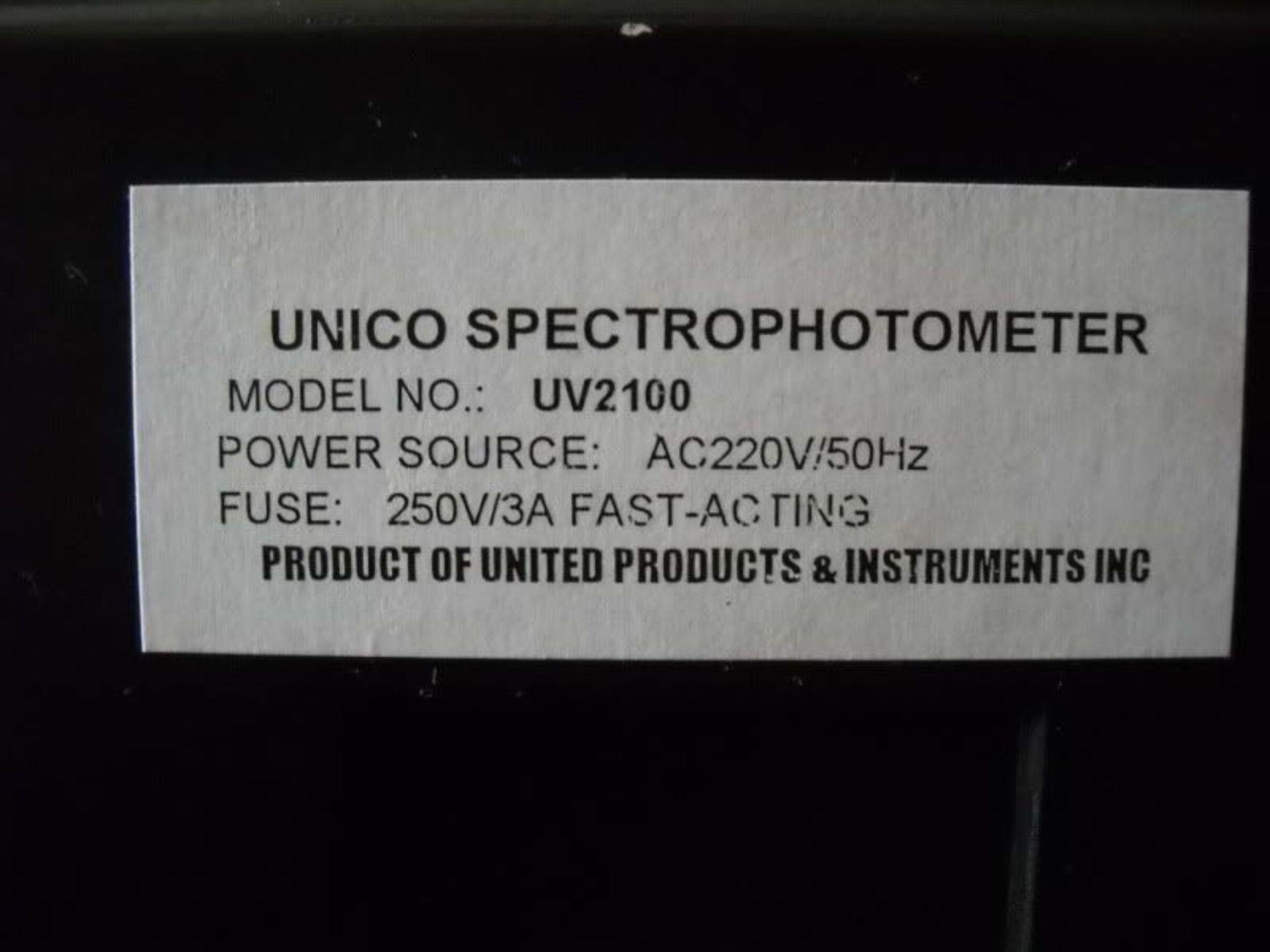 Unico UV2100 UV-2100 2100UV UV/Vis Spectrophotometer, Qty 1, 321463345584 - Image 4 of 4