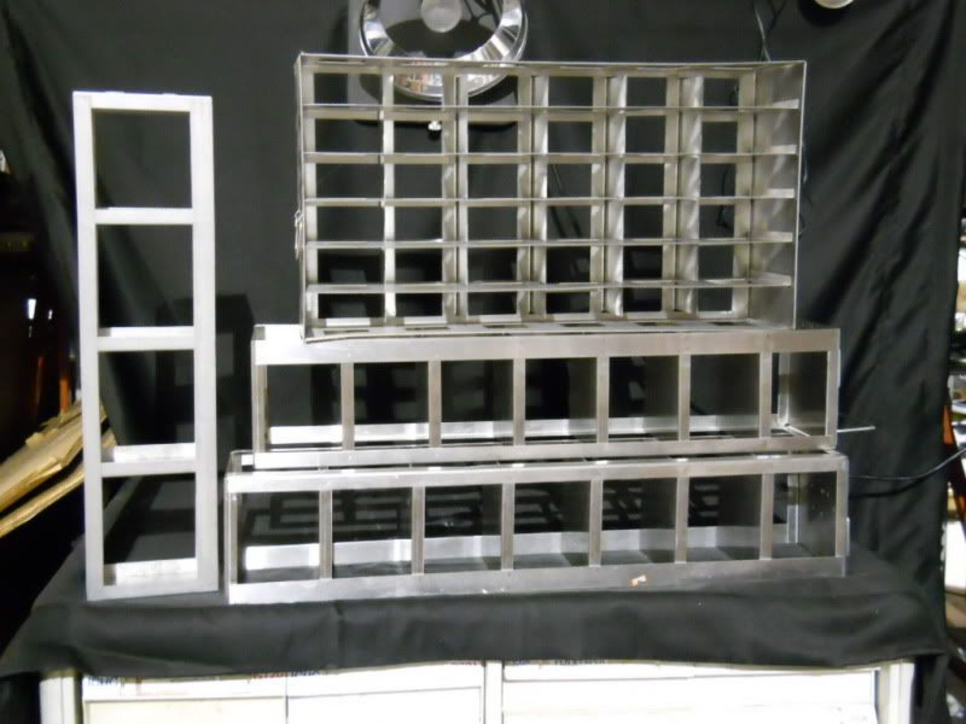 Lot of 4 Assorted Cryo Ultralow freezer Stainless Steel Cryogenic Racks LN2, Qty 1, 220940328366
