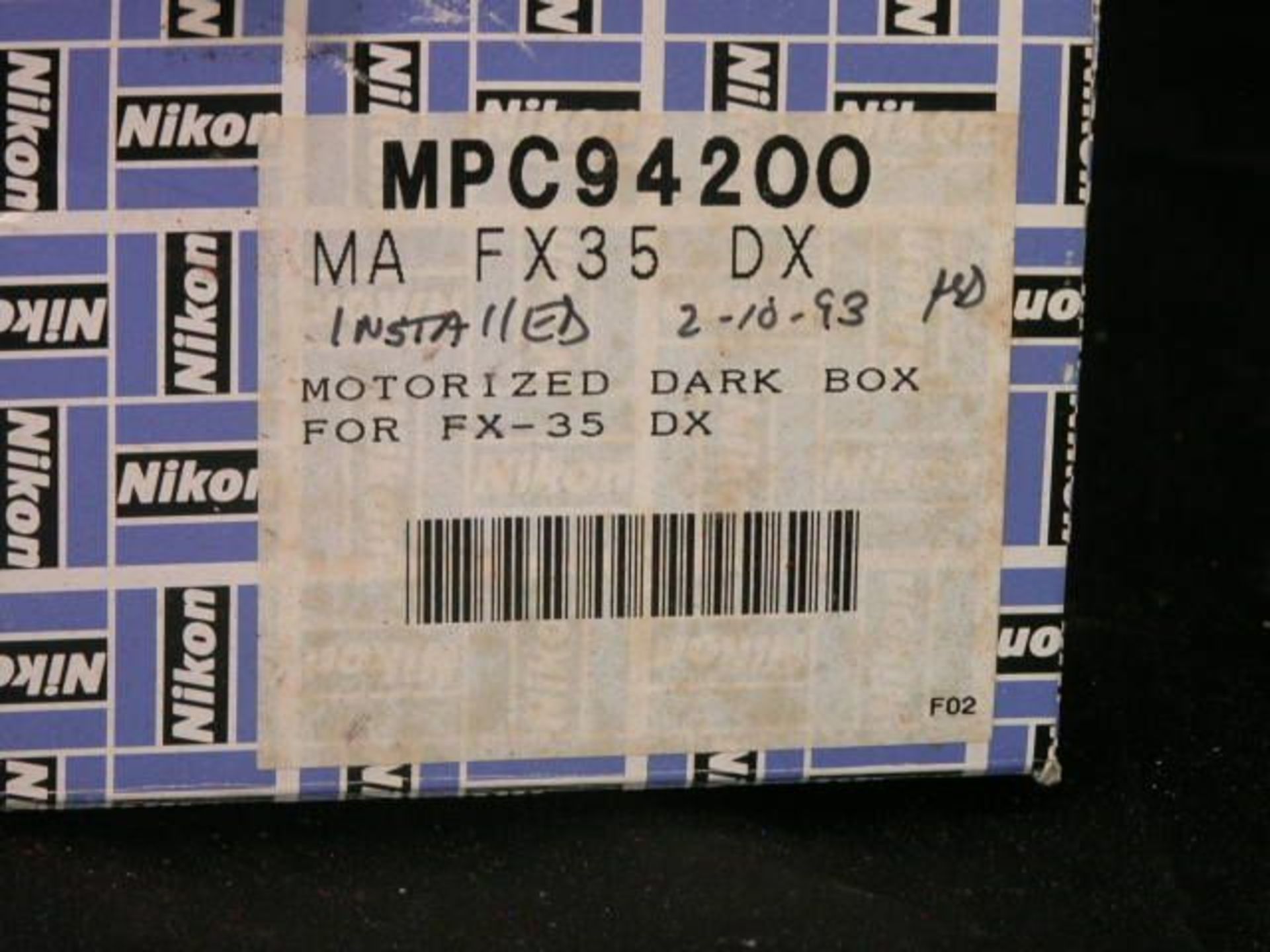 Nikon Microscope Camera FX-35A W/ MA FX-35 DX Motorized Dark Box, Qty 2, 222142342214 - Image 2 of 4