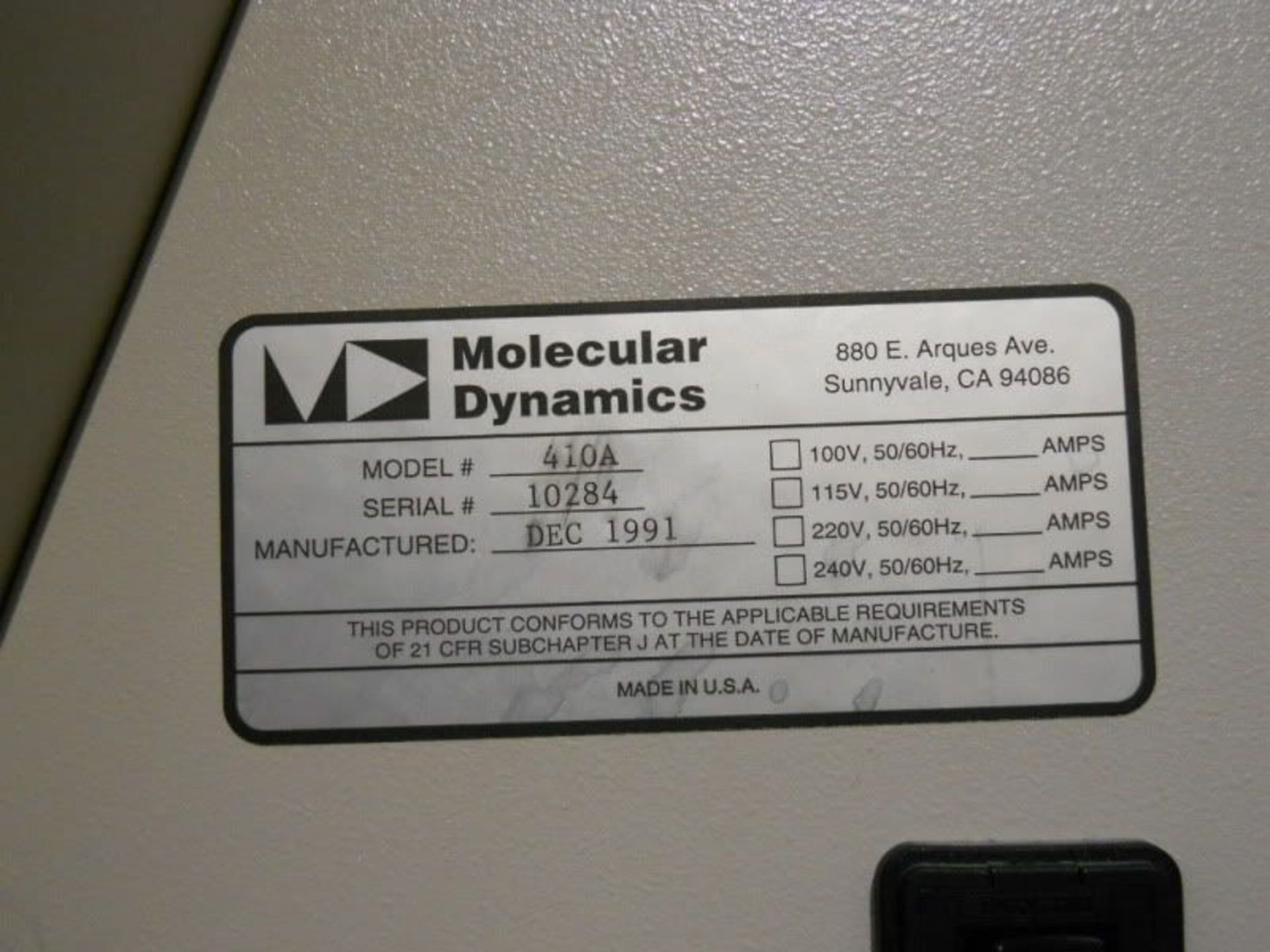 Molecular Dynamics Image Eraser Model 410A, Qty 1, 330813510131 - Image 5 of 5