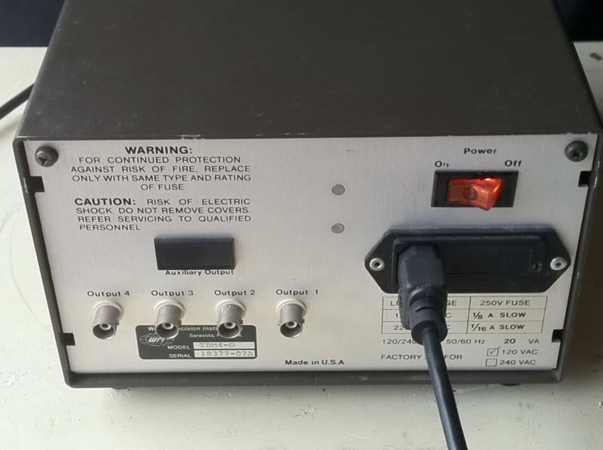 WPI Transbridge Transducer Amplifier TBM4-B, Qty 1, 331752792975 - Image 5 of 6
