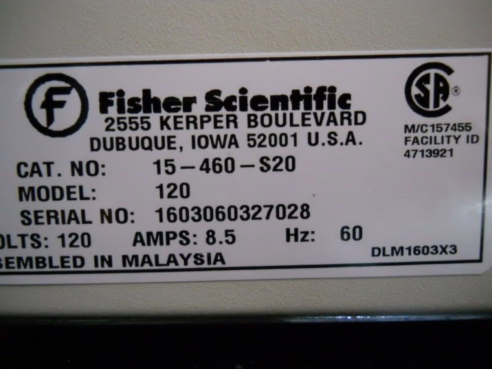 Fisher Scientific Isotemp 120 Water Bath Cat No 15-460-S20 (15460S20) Stainless, Qty 1, - Image 7 of 7