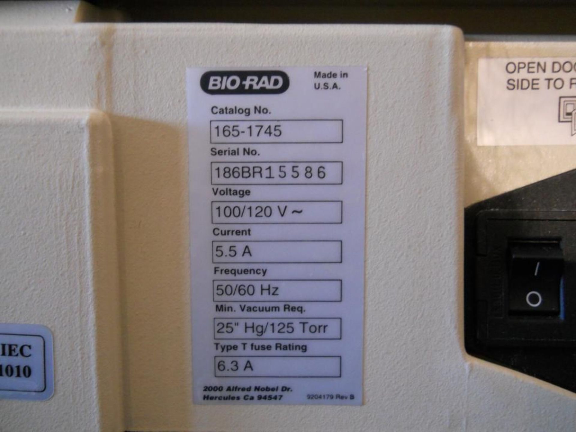 Bio-Rad Gel Dryer Model 583 Electrophoresis (BioRad) Cat No 165-1745 (1651745), Qty 1, 321076307680 - Image 8 of 8