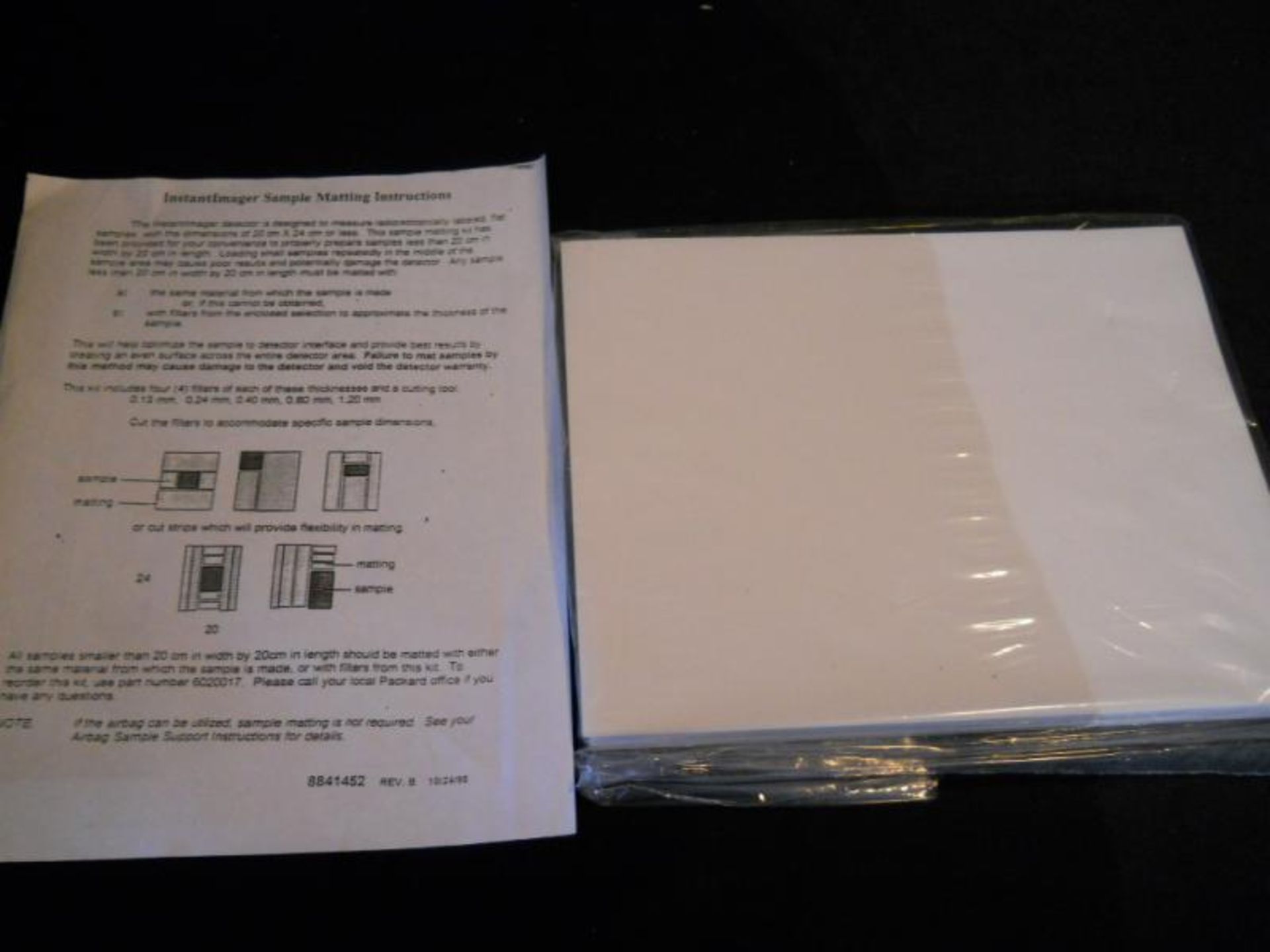 Packard InstantImager (Instant Imager) Sample Matting Kit 6020017, Qty 1, 331948739723 - Image 3 of 5